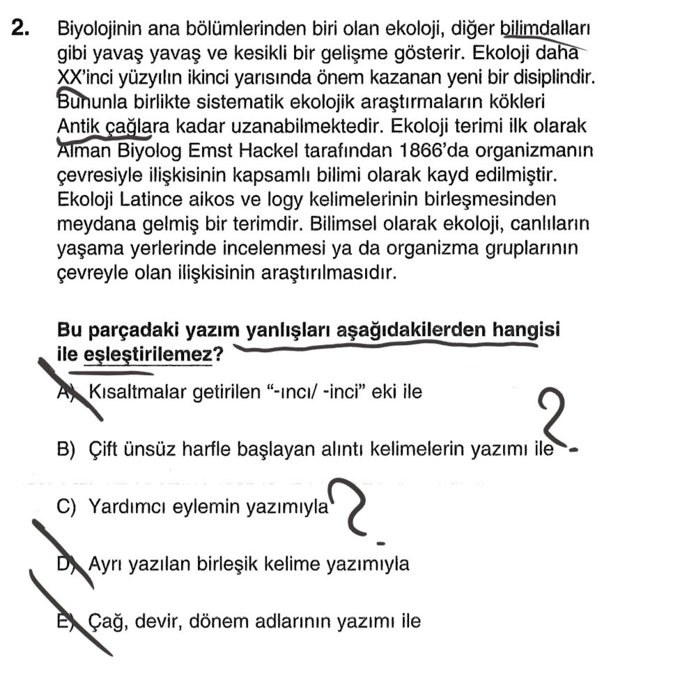Biyolojinin ana bölümlerinden biri olan ekoloji, diğer bilimdalları gibi yavaş yavaş ve kesikli bir
