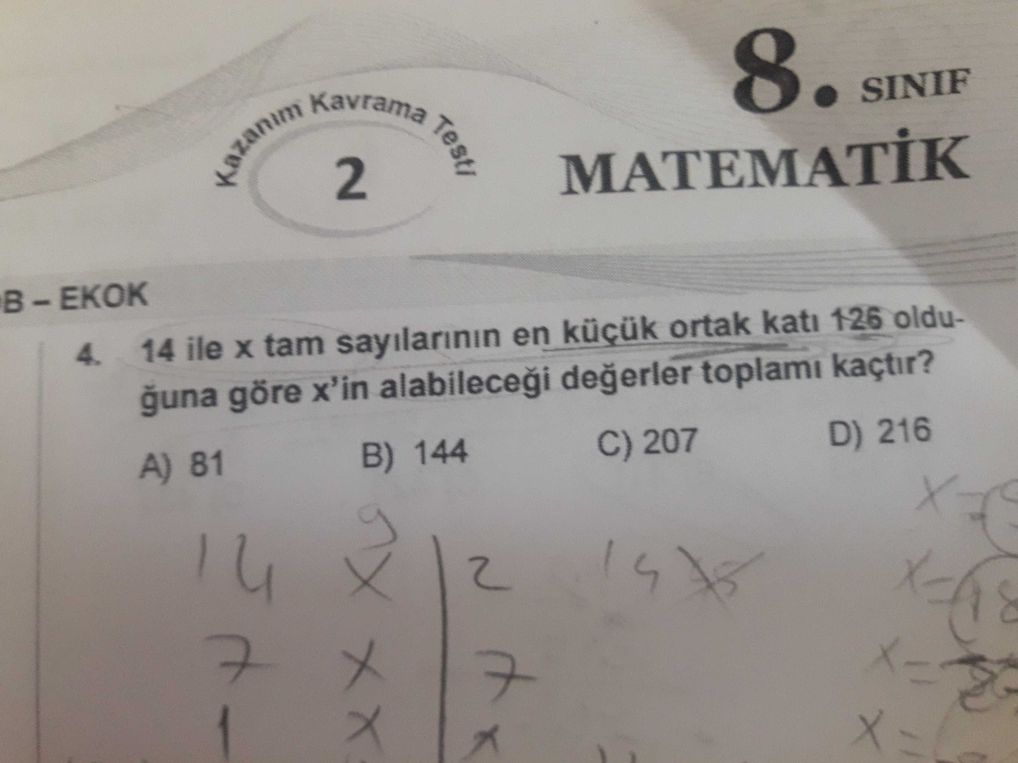 Matematik (8. Sınıf)