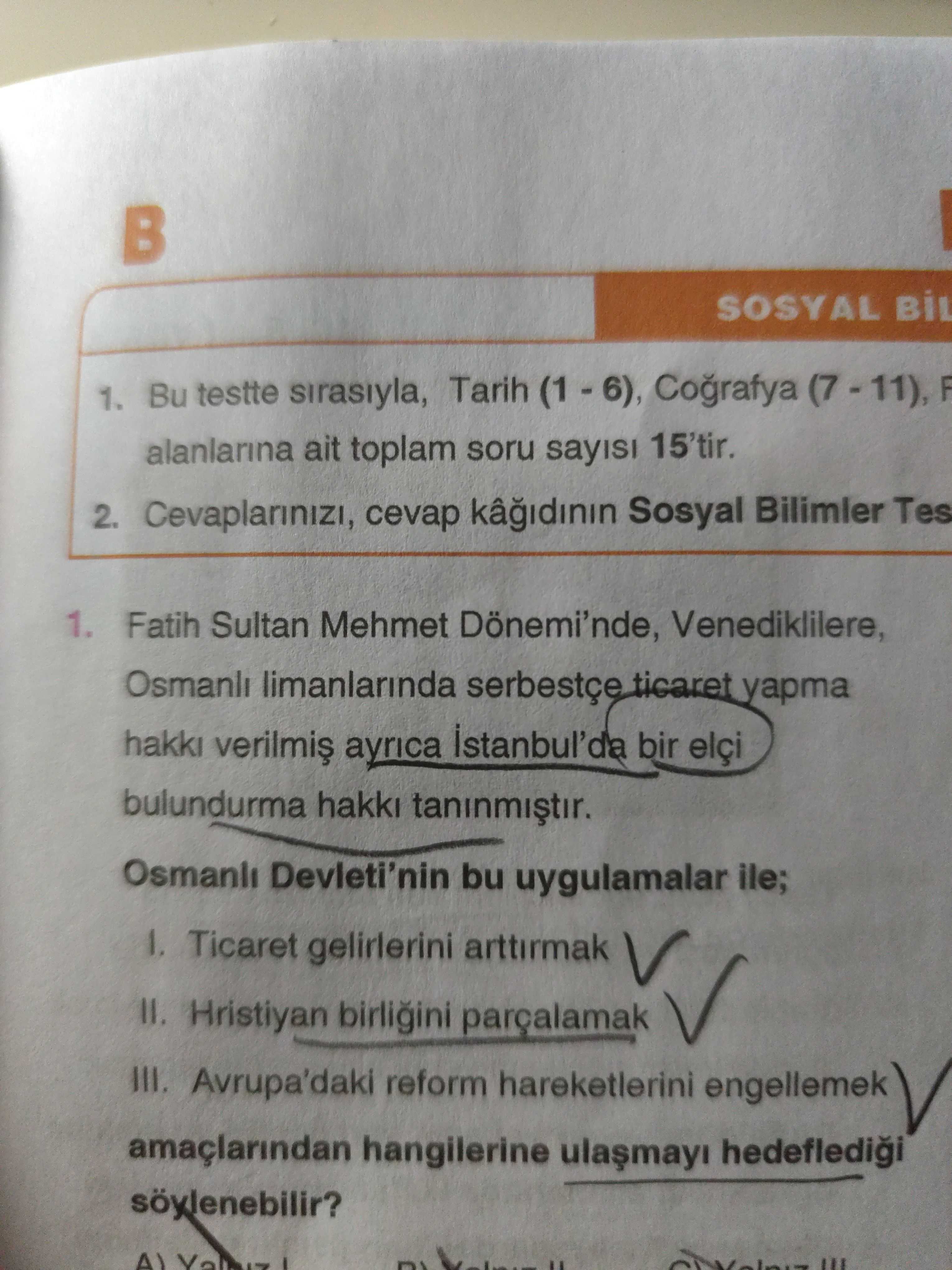 Fatih Sultan Mehmet Dönemi'nde, Venediklilere, Osmanlı limanlarında serbestçe ticaret yapma hakkı