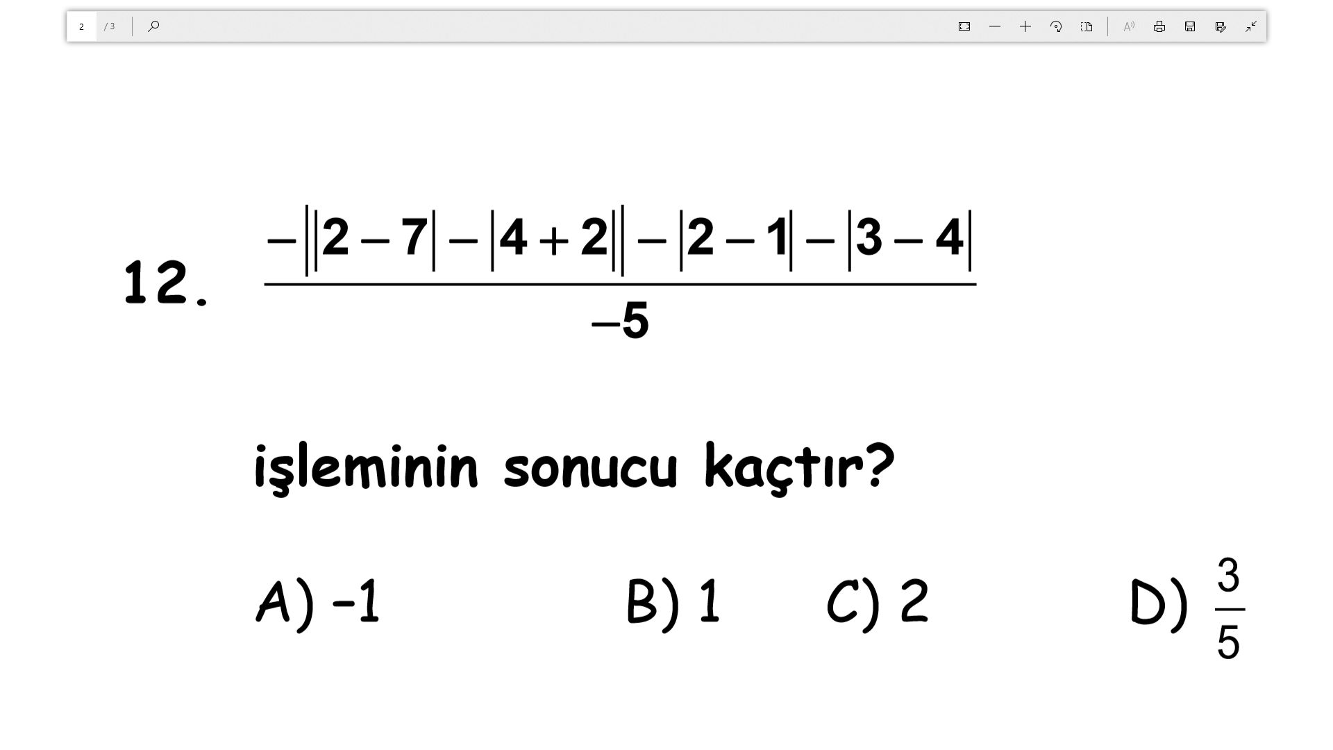 Matematik (7. Sınıf)