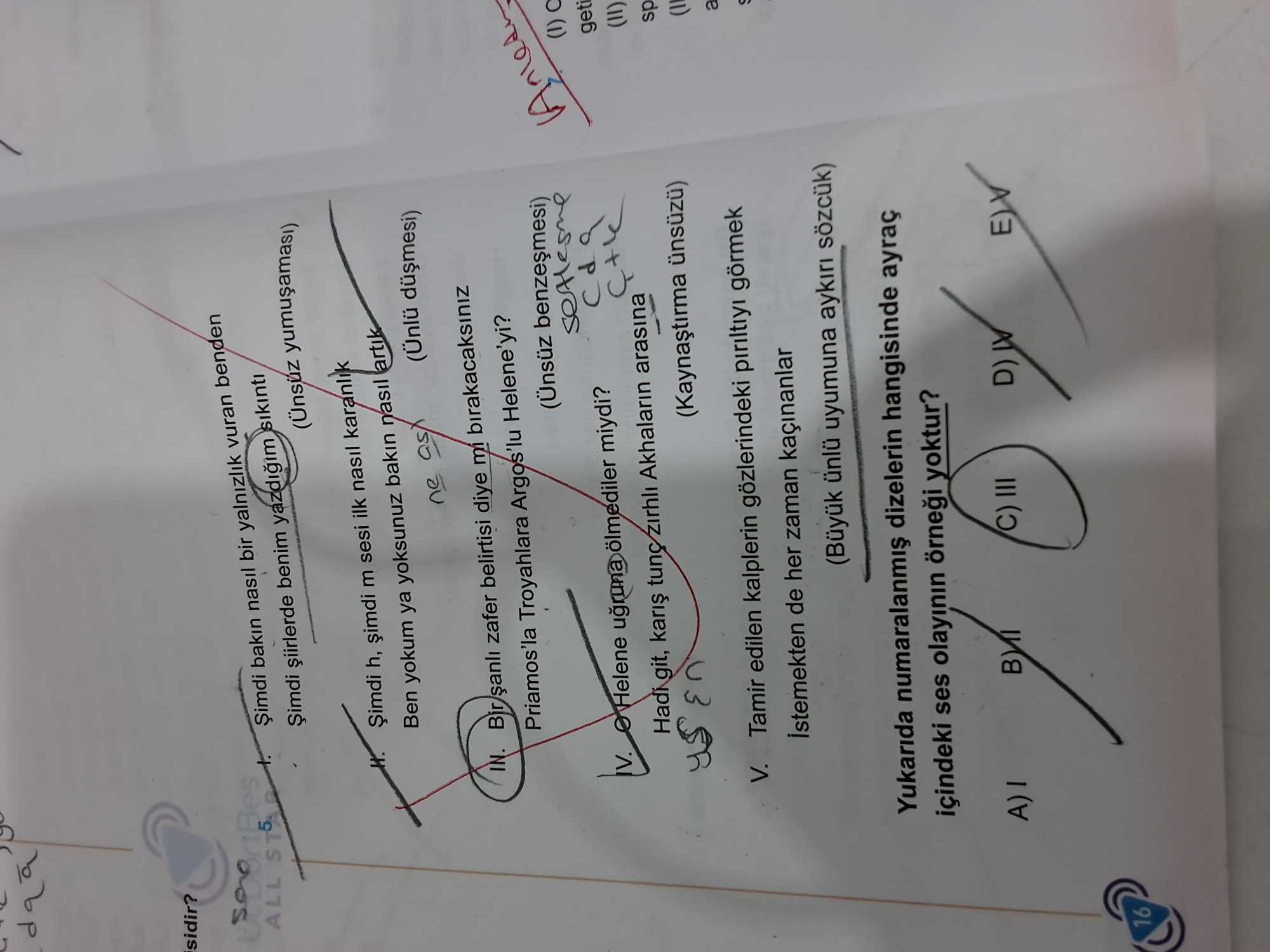 I. Şimdi bakın nasıl bir yalnızlık vuran benden Şimdi şiirlerde benim yazdığım sıkıntı (Ünsüz