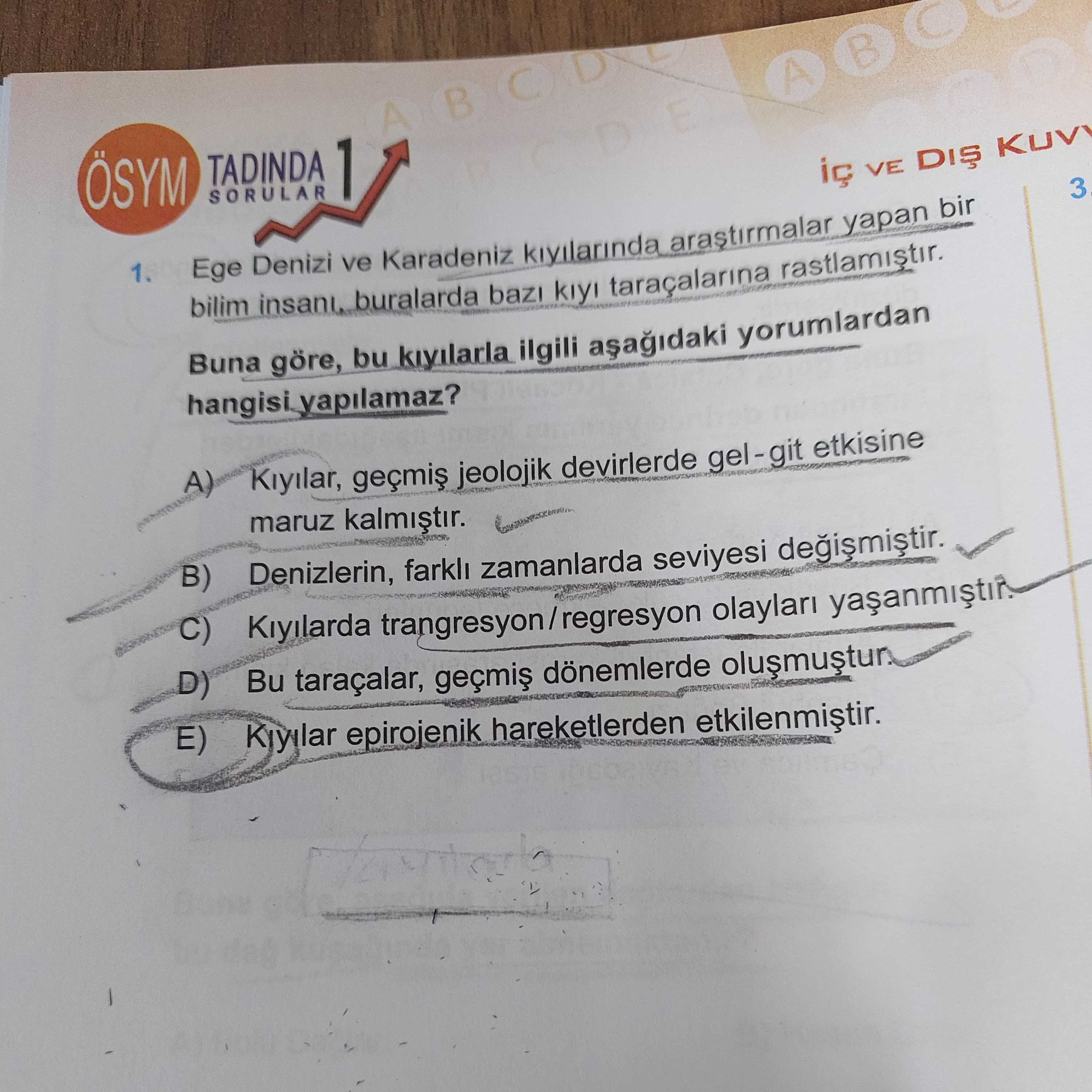 Ege Denizi ve Karadeniz kıyılarında araştırmalar yapan bir bilim insanı, buralarda bazı kıyı