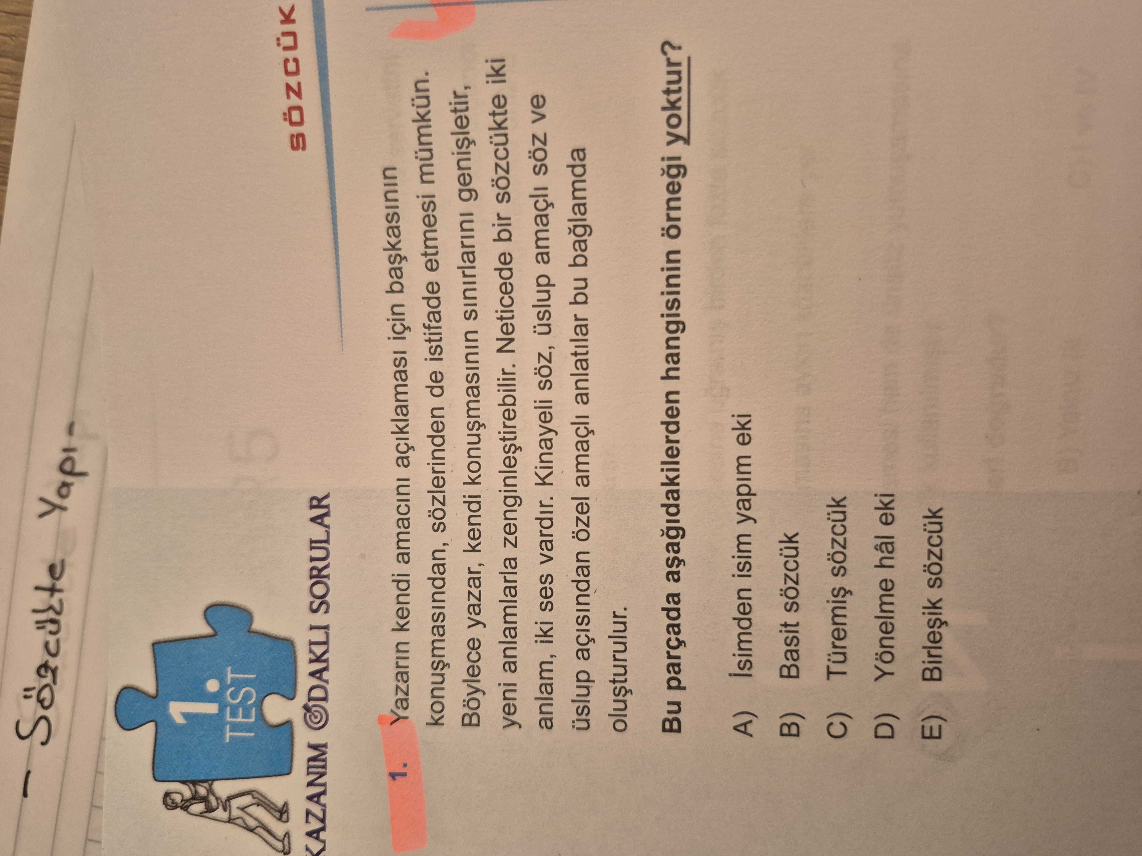 Yazarın kendi amacını açıklaması için başkasının konuşmasından, sözlerinden de istifade etmesi