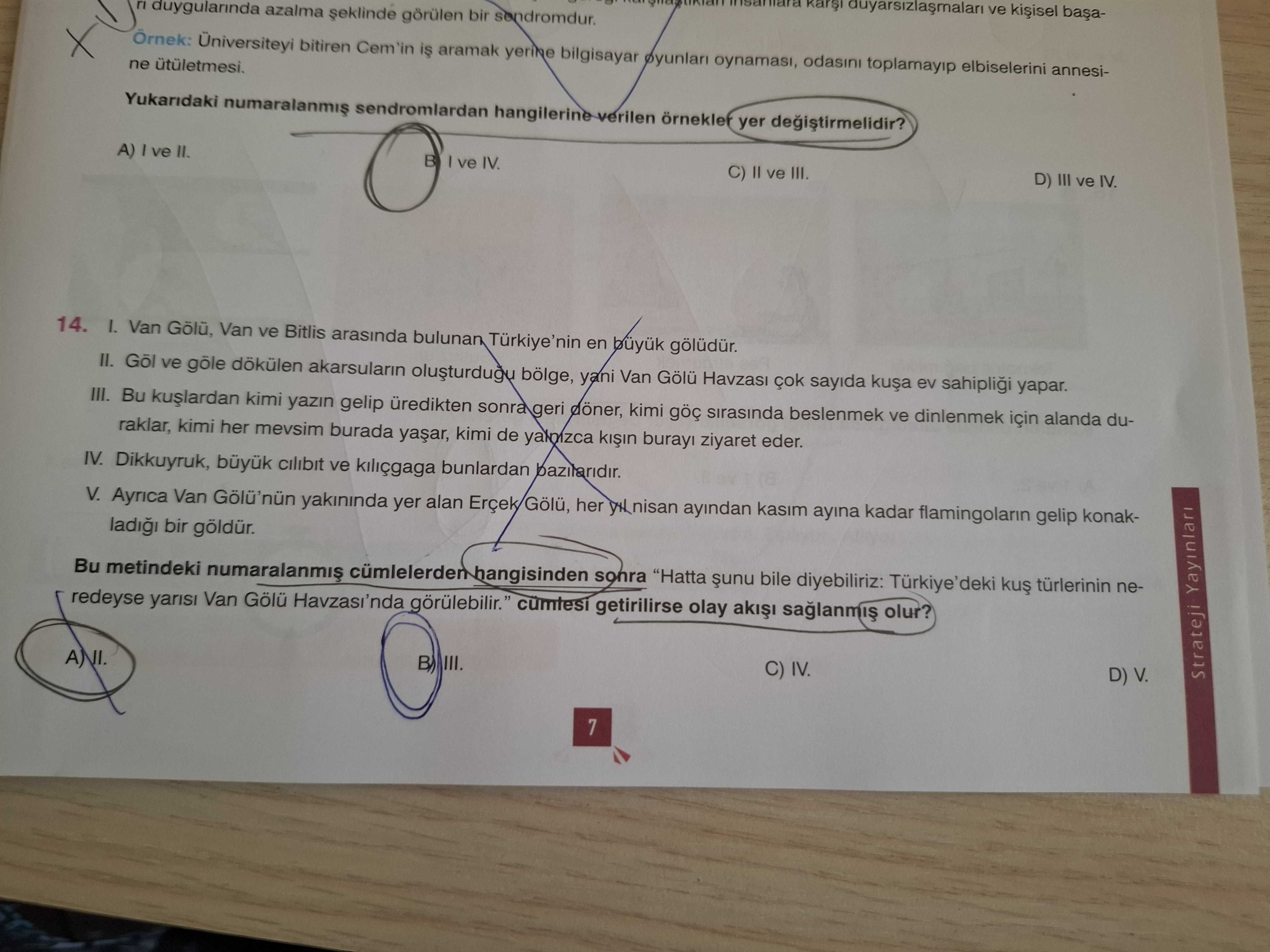I. Van Gölü, Van ve Bitlis arasında bulunan Türkiye'nin en büyük gölüdür. II. Göl ve göle dökülen