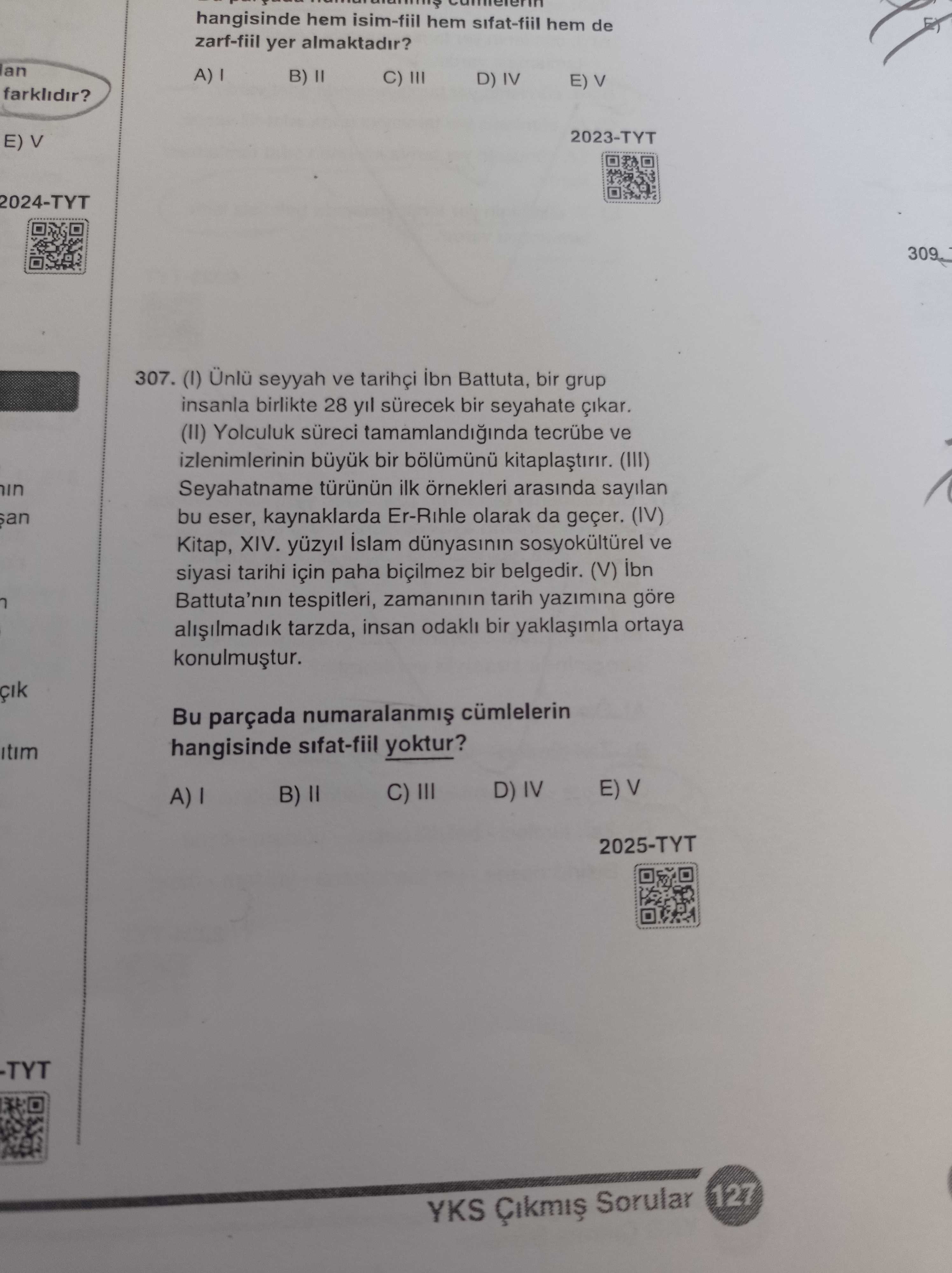 (I) Ünlü seyyah ve tarihçi İbn Battuta, bir grup insanla birlikte 28 yıl sürecek bir seyahate çıkar