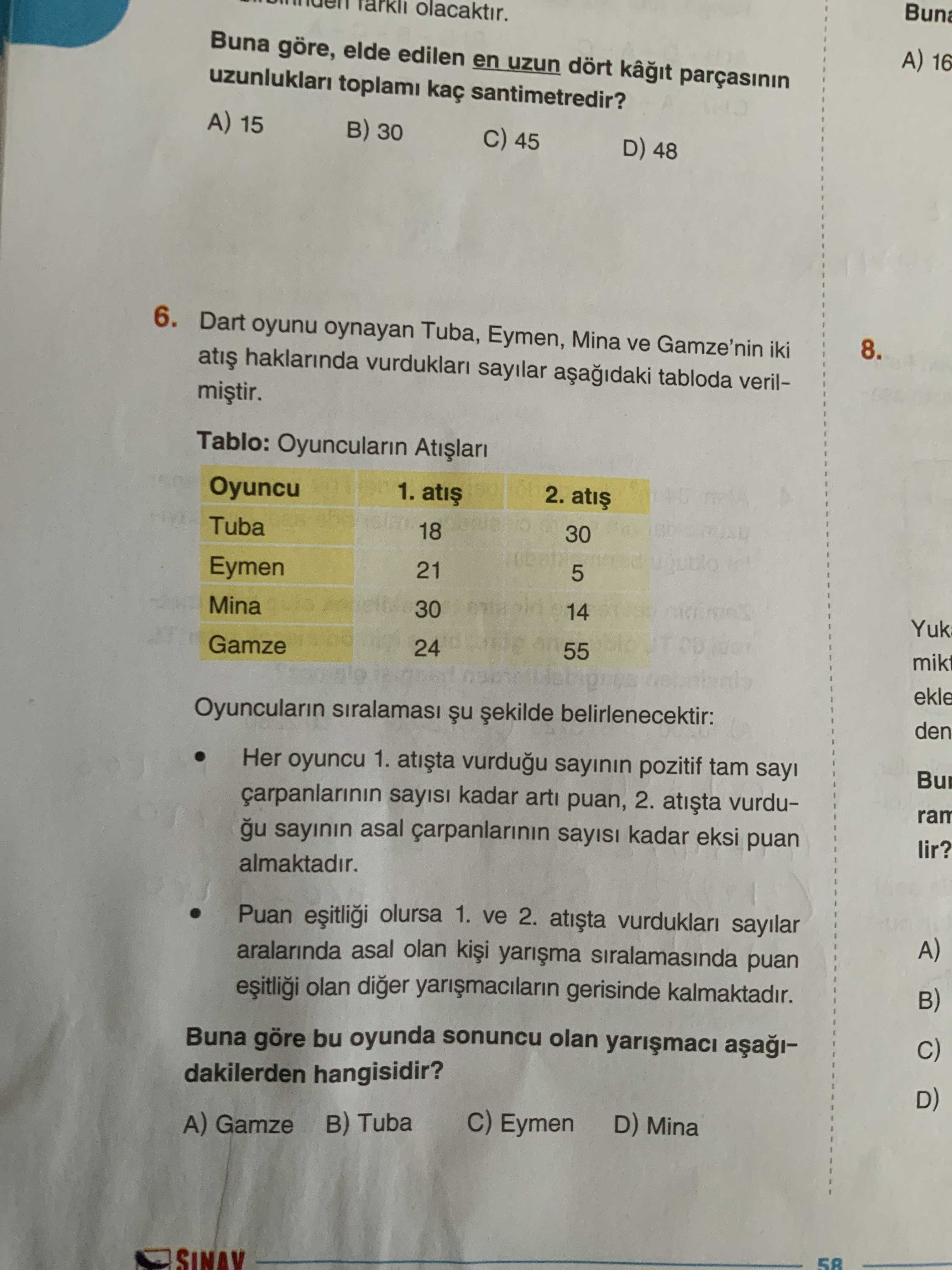 Matematik (8. Sınıf)