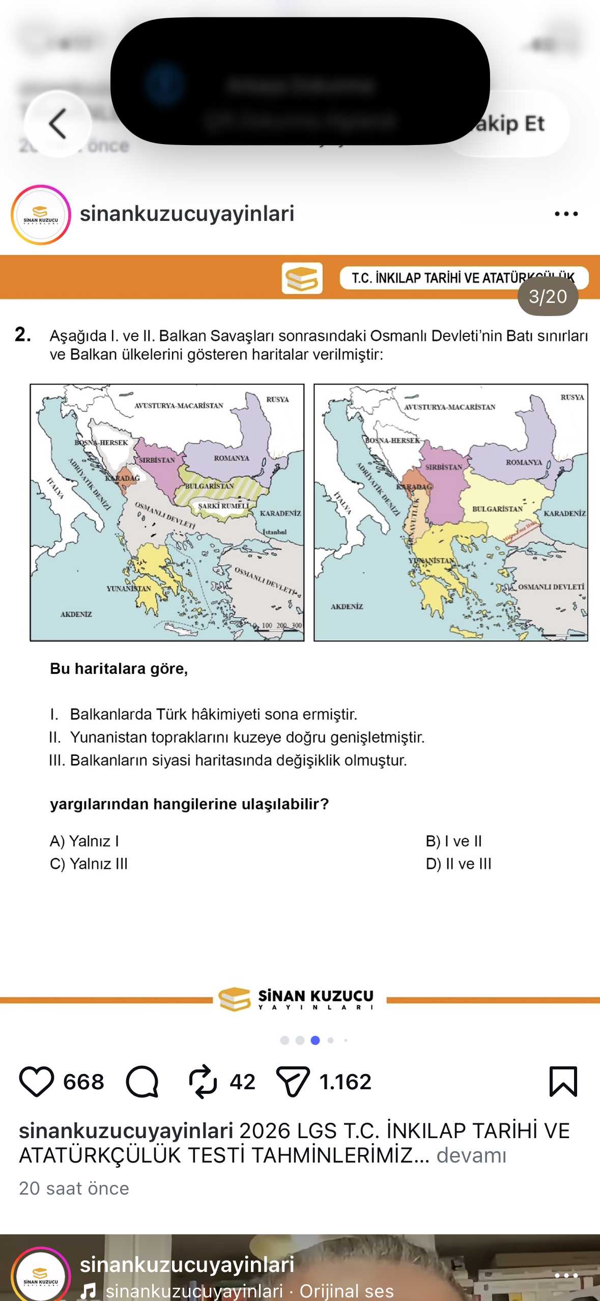Aşağıda I. ve II. Balkan Savaşları sonrasındaki Osmanlı Devleti'nin Batı sınırları ve Balkan