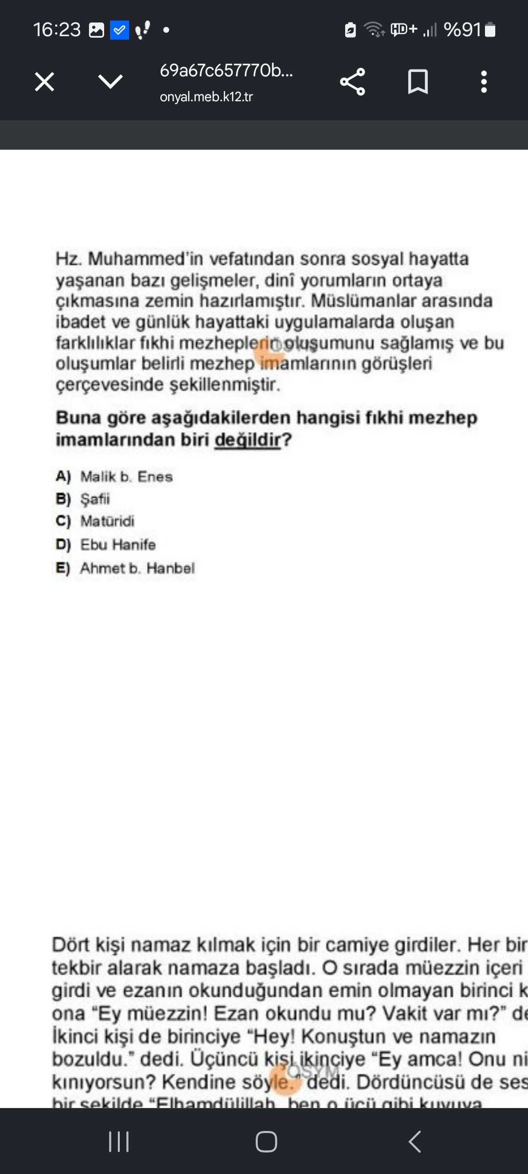 Hz. Muhammed'in vefatından sonra sosyal hayatta yaşanan bazı gelişmeler, dinî yorumların ortaya