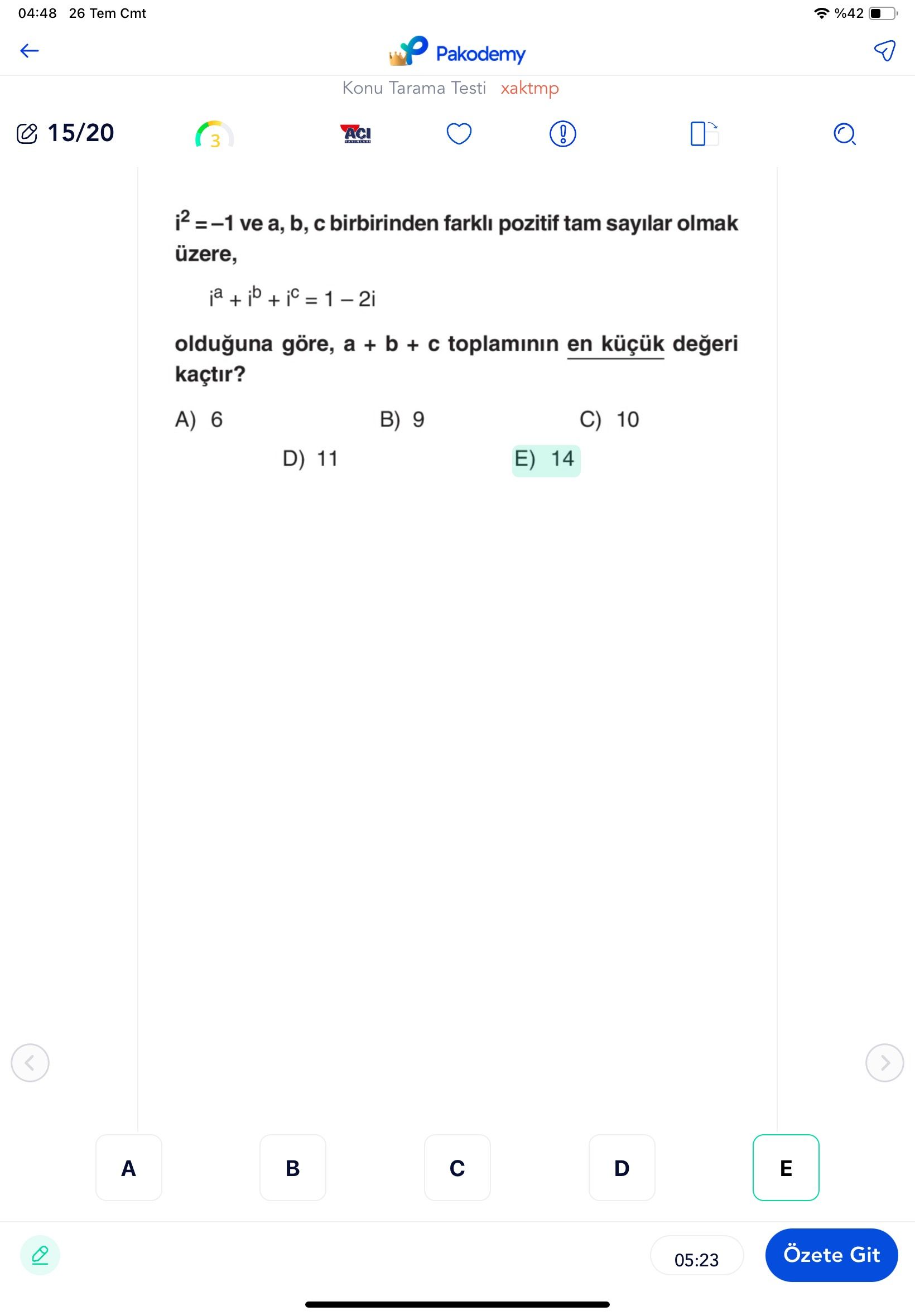Matematik (Mezun)