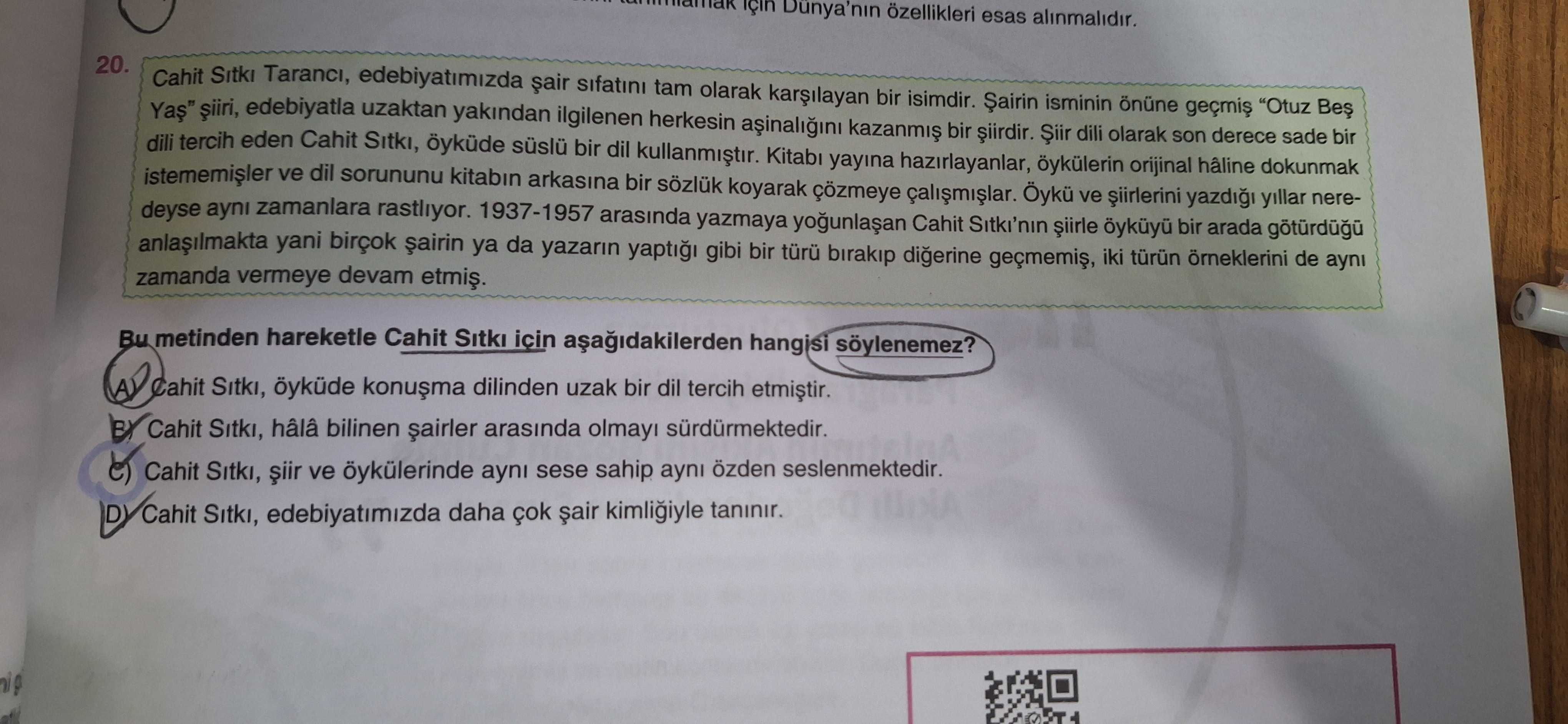 Cahit Sıtkı Tarancı, edebiyatımızda şair sıfatını tam olarak karşılayan bir isimdir. Şairin isminin