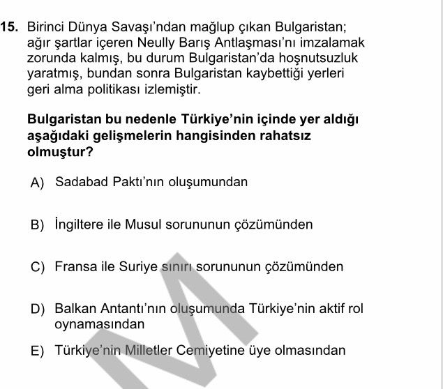 Birinci Dünya Savaşı'ndan mağlup çıkan Bulgaristan; ağır şartlar içeren Neully Barış Antlaşması'nı