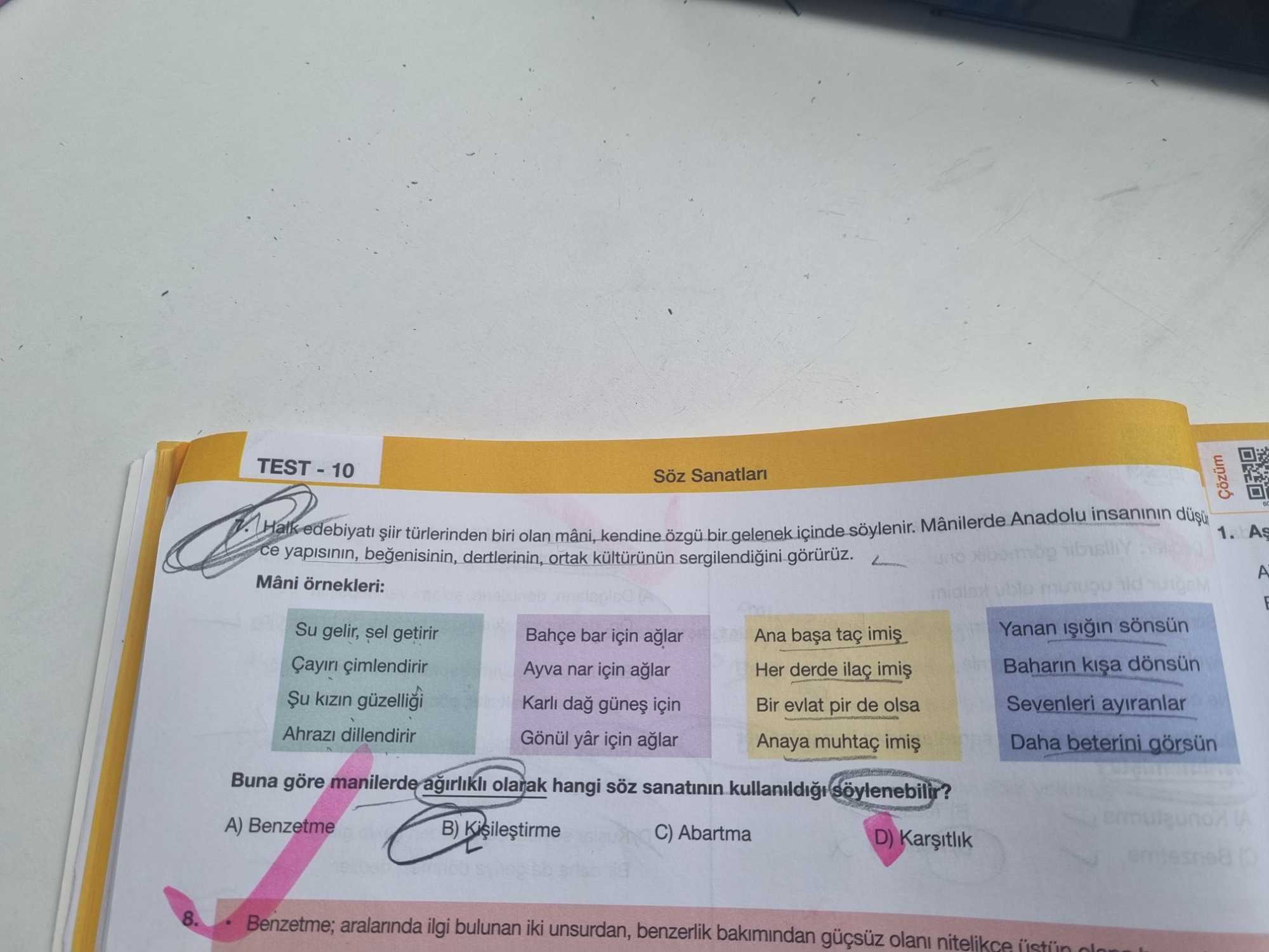 Halk edebiyatı şiir türlerinden biri olan mâni, kendine özgü bir gelenek içinde söylenir. Mânilerde