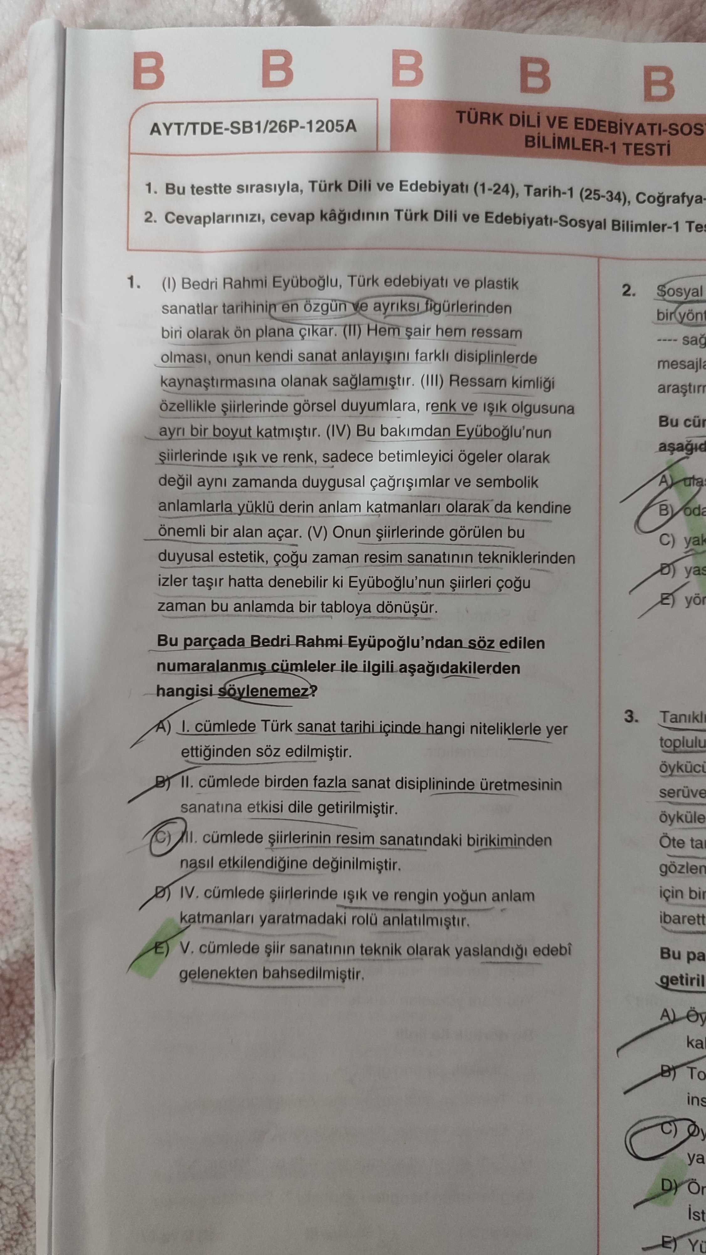 (I) Bedri Rahmi Eyüboğlu, Türk edebiyatı ve plastik sanatlar tarihinin en özgün ve ayrıksı