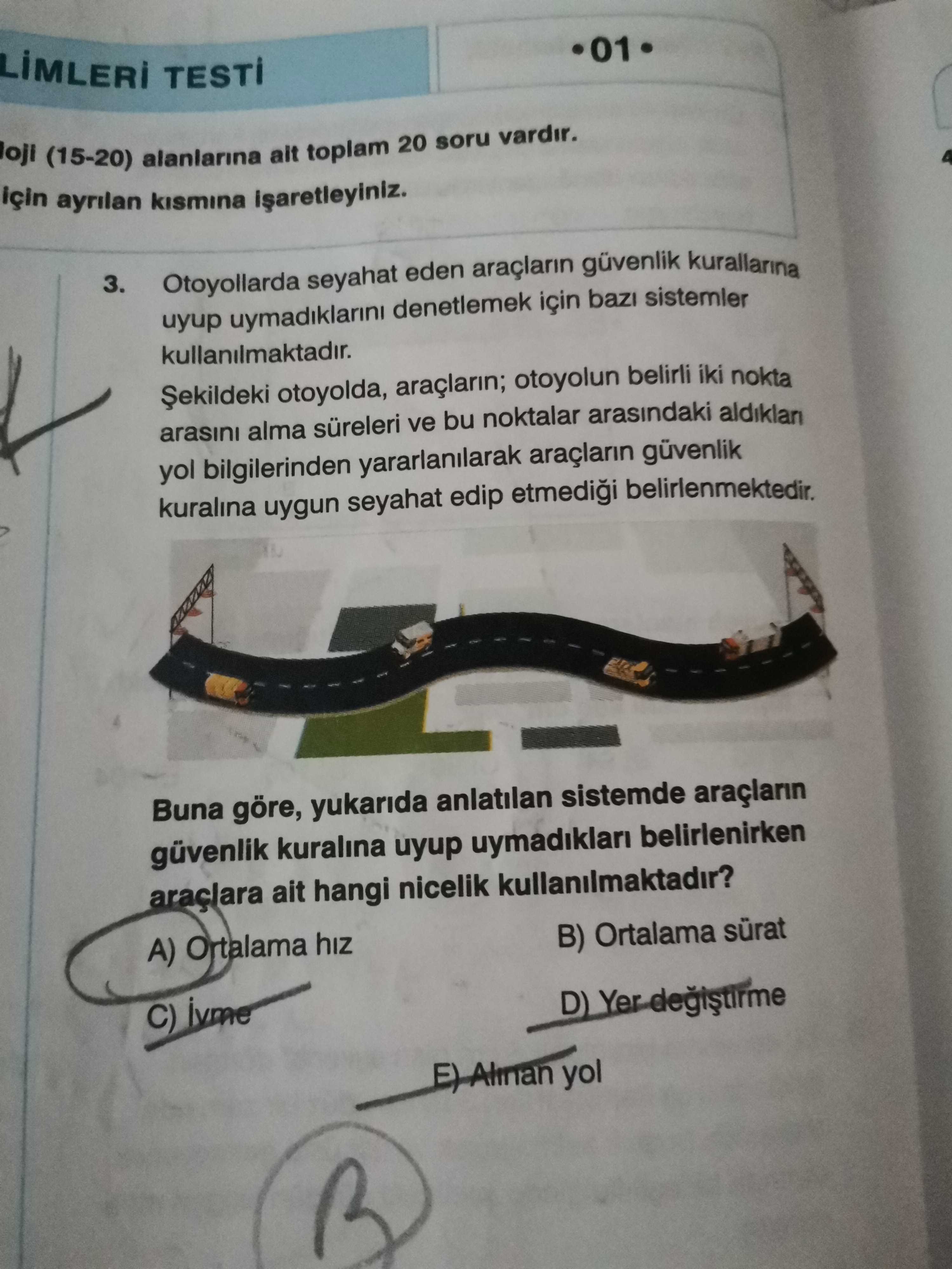 Otoyollarda seyahat eden araçların güvenlik kurallarına uyup uymadıklarını denetlemek için bazı