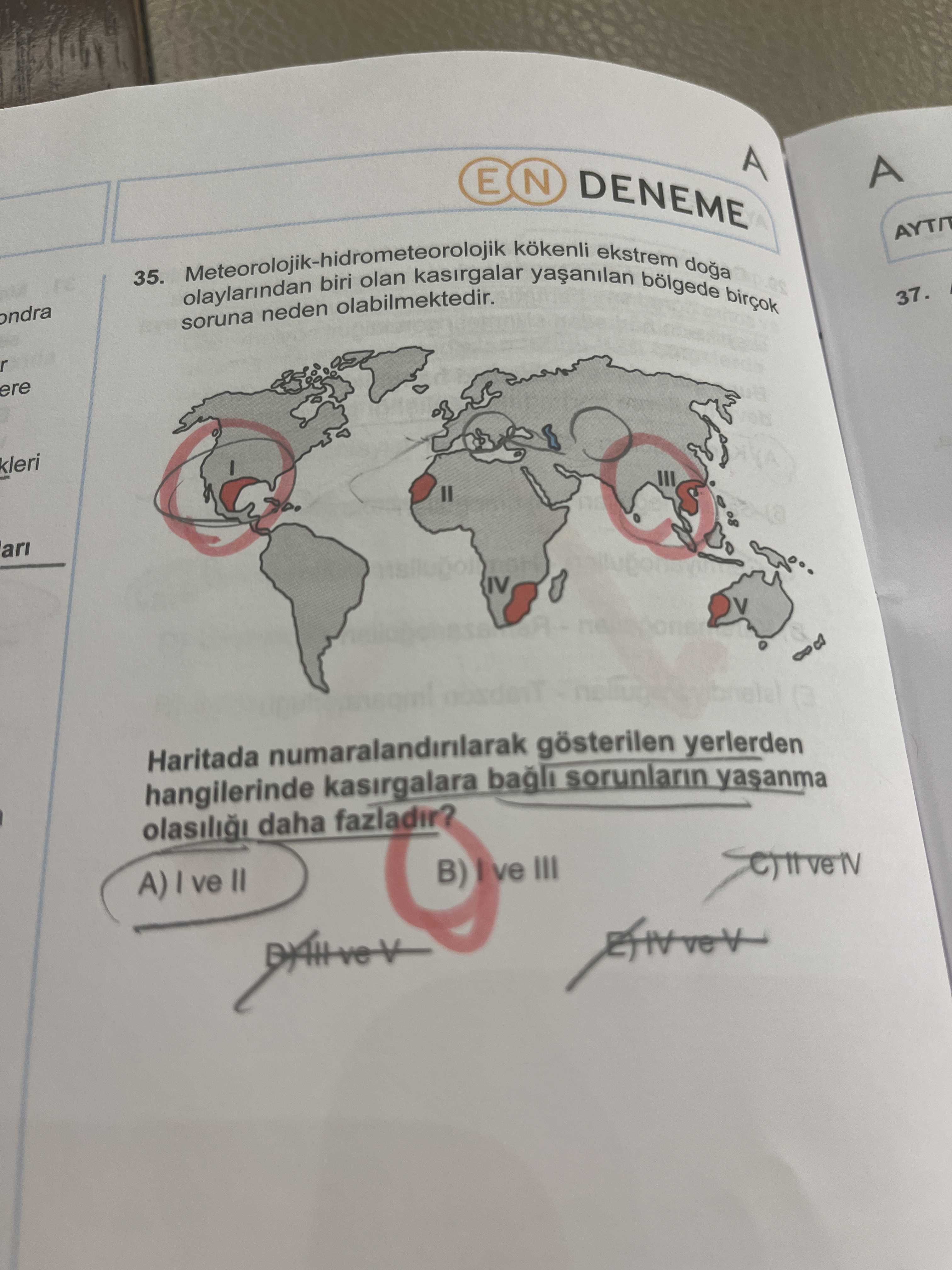 Meteorolojik-hidrometeorolojik kökenli ekstrem doğa olaylarından biri olan kasırgalar yaşanılan