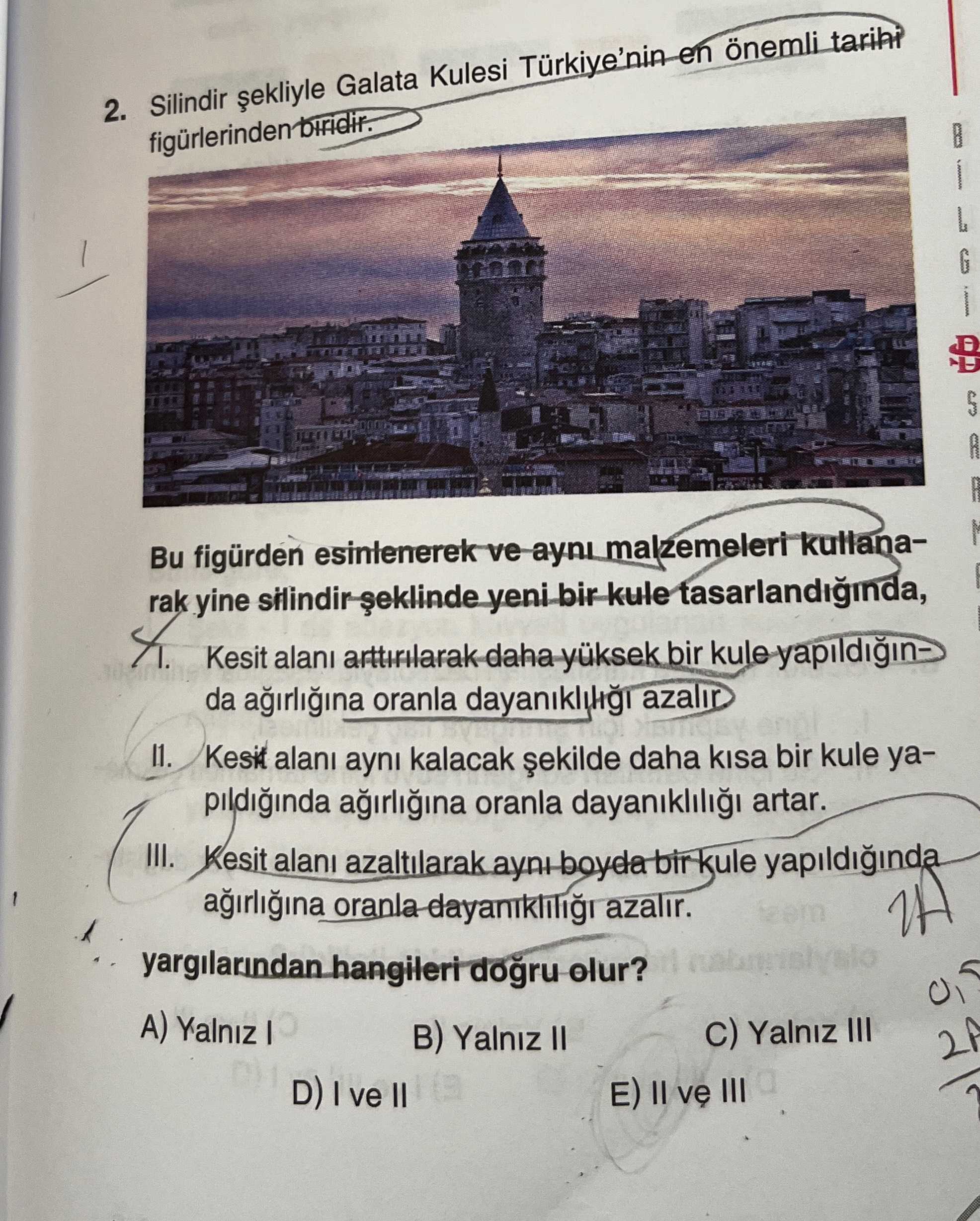 Silindir şekliyle Galata Kulesi Türkiye'nin en önemli tarihi figürlerinden biridir. Bu figürden