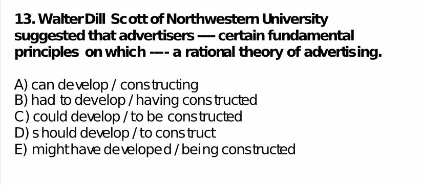 Walter Dill Scott of Northwestern University suggested that advertisers — certain fundamental