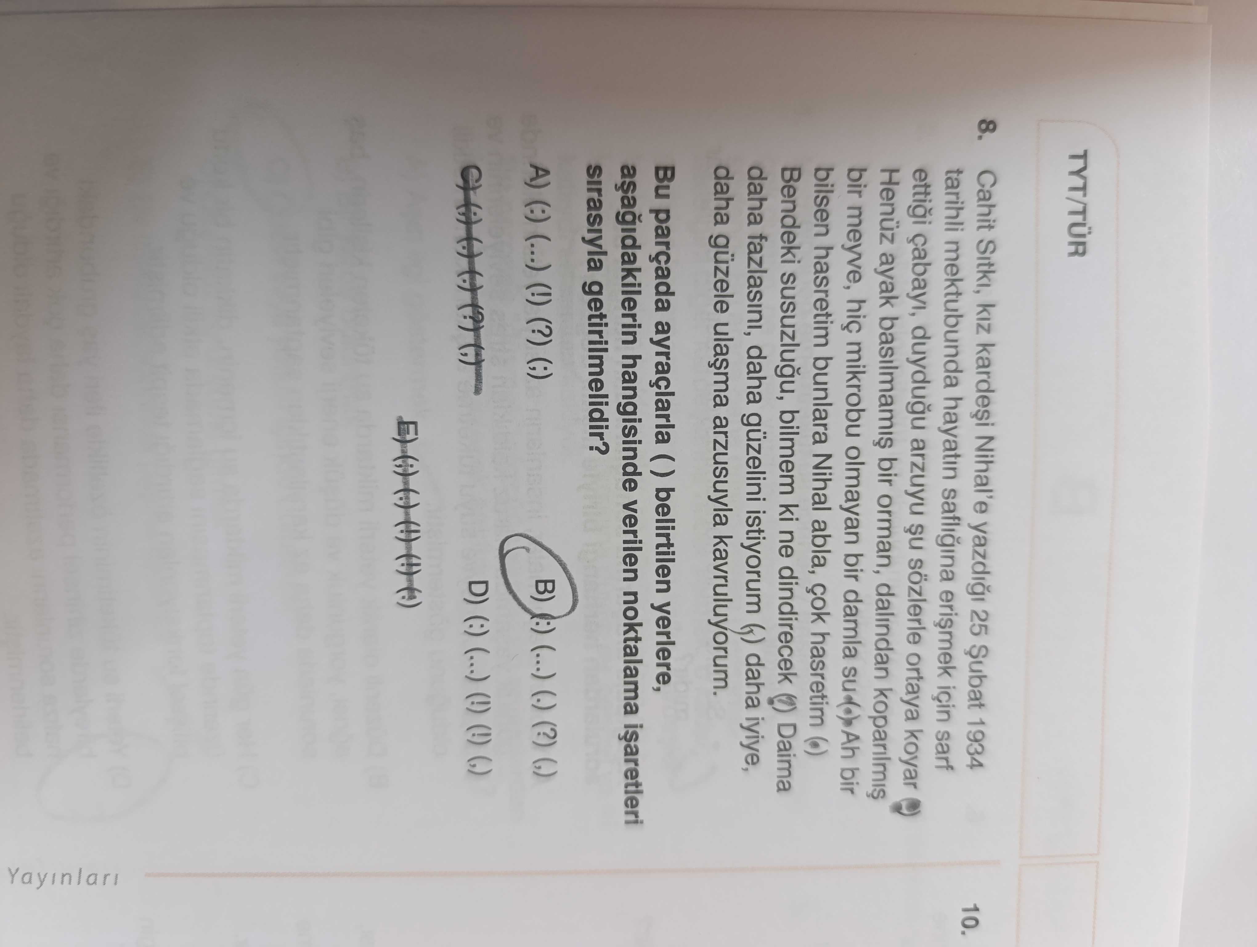 Cahit Sıtkı, kız kardeşi Nihal'e yazdığı 25 Şubat 1934 tarihli mektubunda hayatın saflığına erişmek
