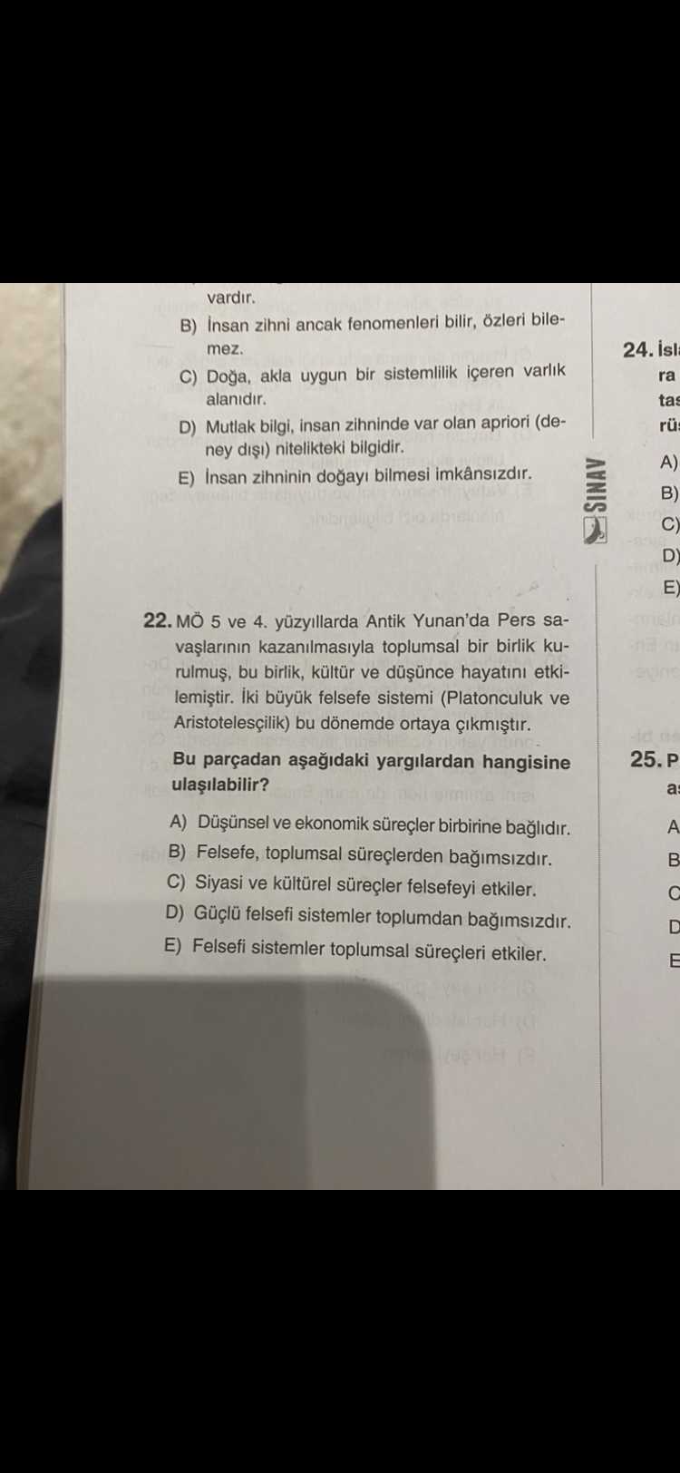 Felsefe (10. Sınıf)