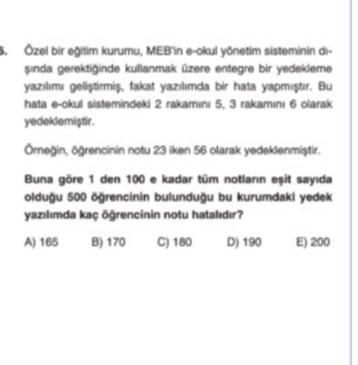 Özel bir eğitim kurumu, MEB'in e-okul yönetim sisteminin dışında gerektiğinde kullanmak üzere