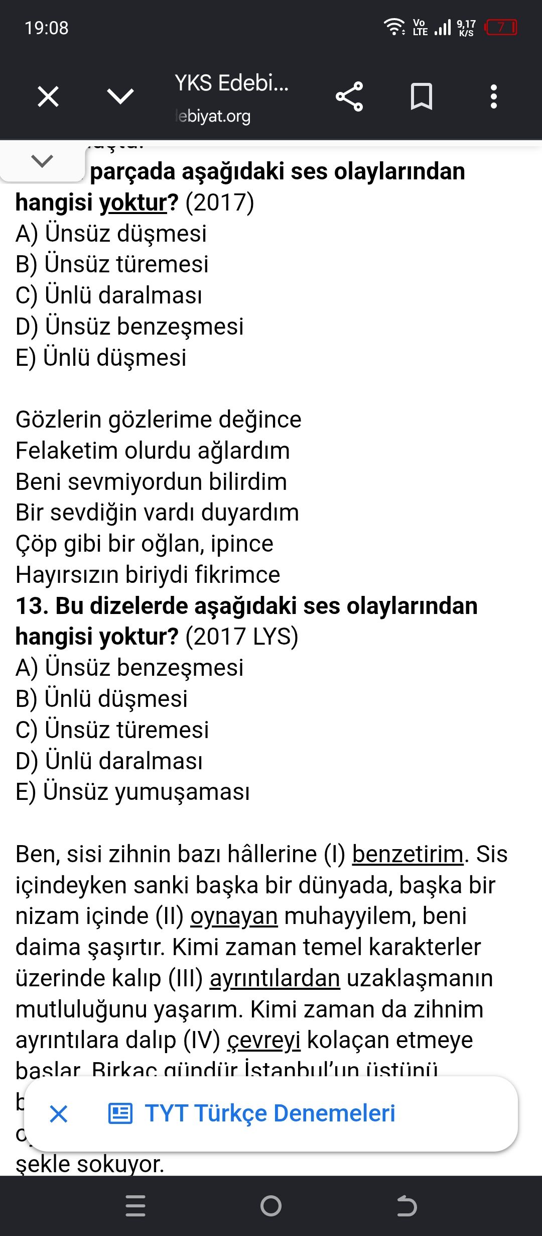 Gözlerin gözlerime değince Felaketim olurdu ağlardım Beni sevmiyordun bilirdim Bir sevdiğin vardı