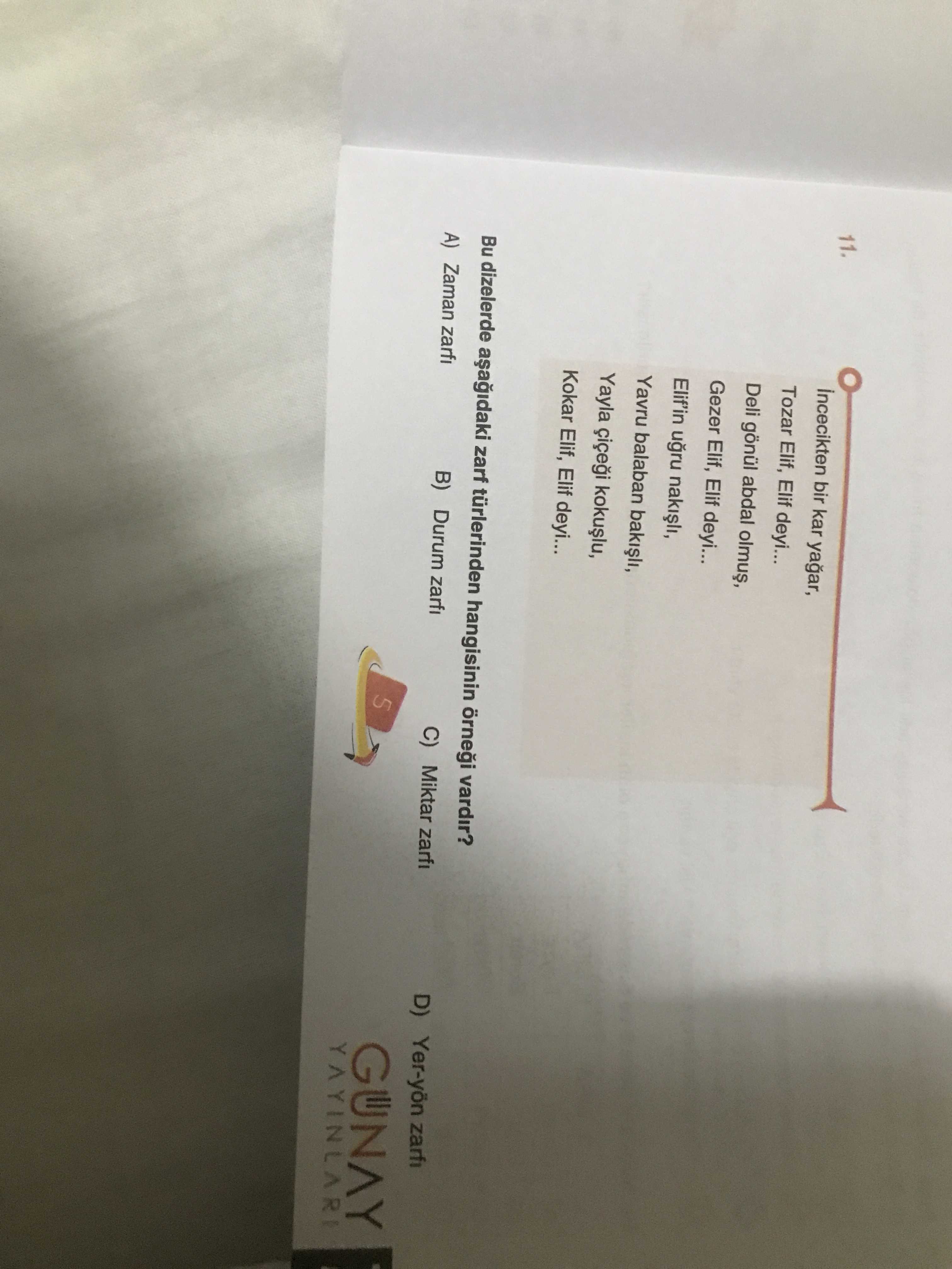 İncecikten bir kar yağar, Tozar Elif, Elif deyi... Deli gönül abdal olmuş, Gezer Elif, Elif deyi