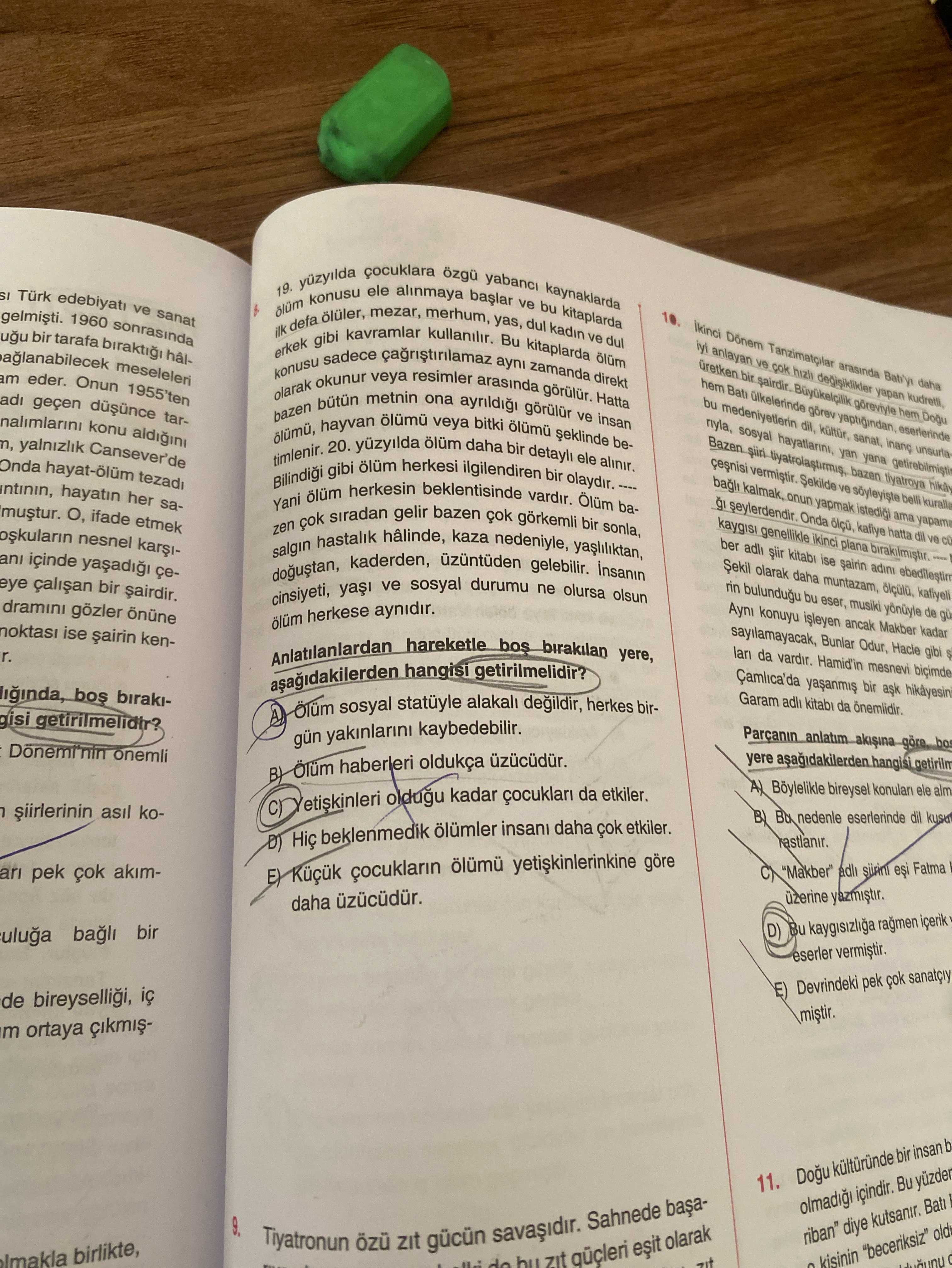 yüzyılda çocuklara özgü yabancı kaynaklarda ölüm konusu ele alınmaya başlar ve bu kitaplarda ilk