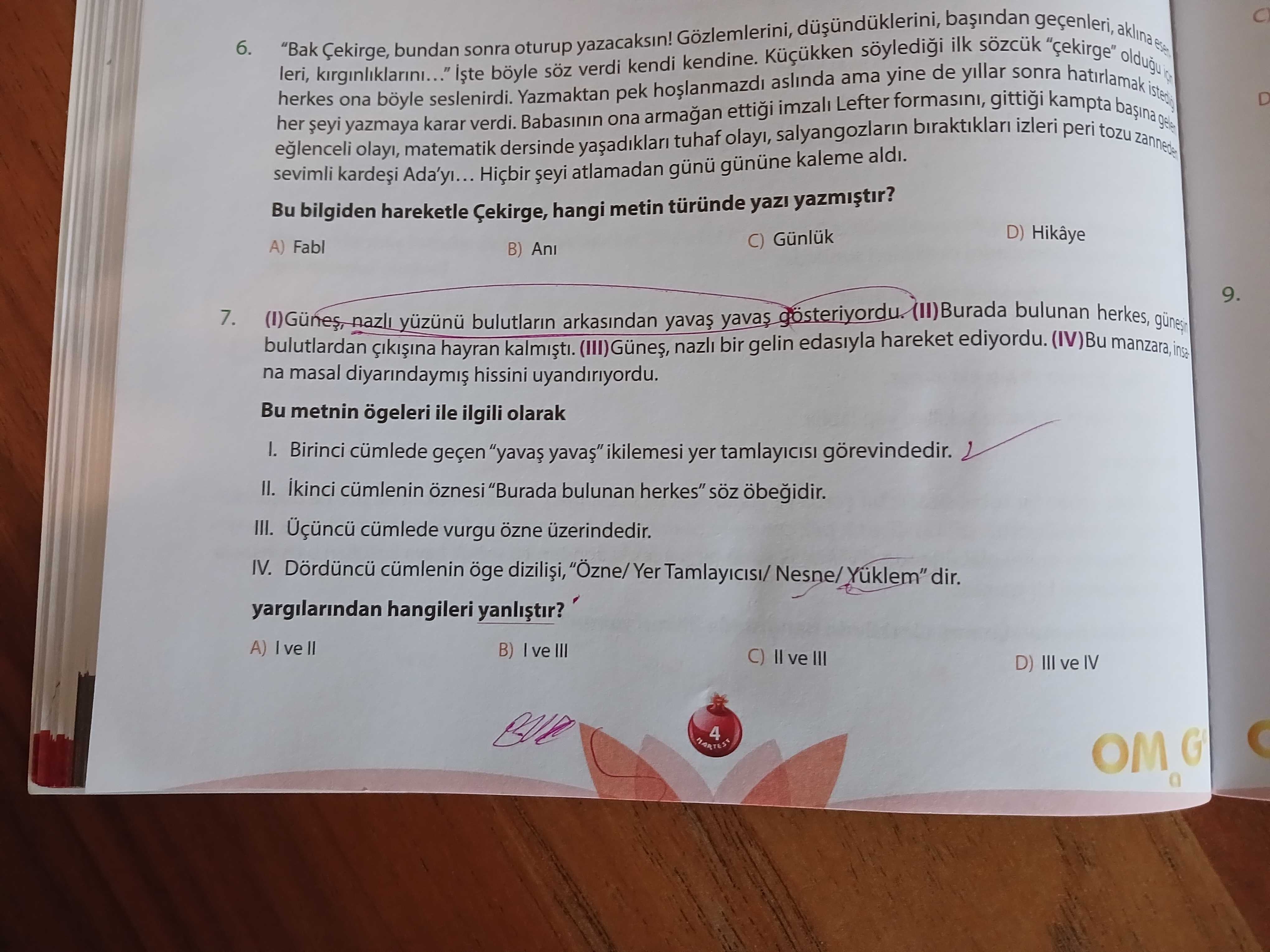 "Bak Çekirge, bundan sonra oturup yazacaksın! Gözlemlerini, düşündüklerini, başından geçenleri