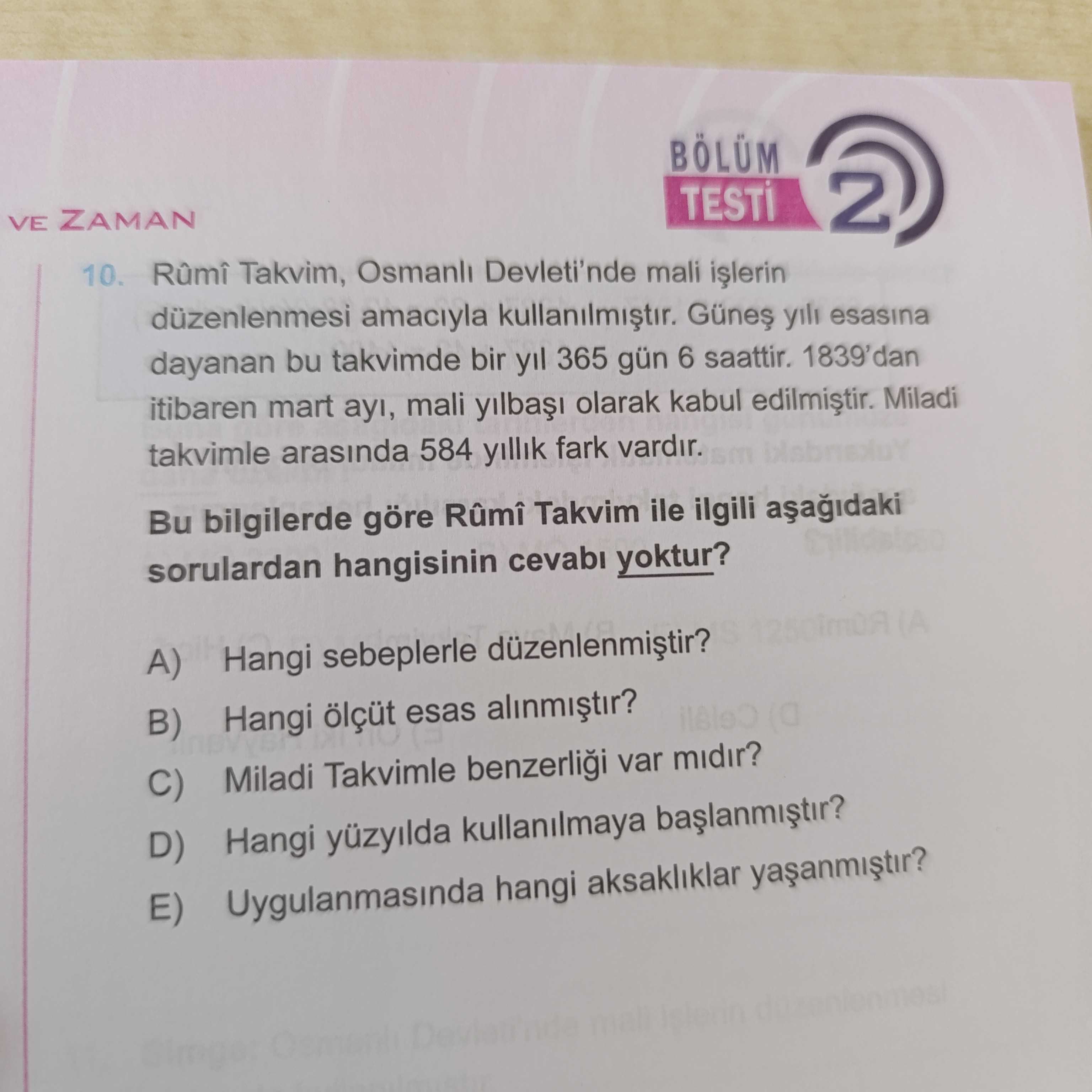 Rûmi Takvim, Osmanlı Devleti'nde mali işlerin düzenlenmesi amacıyla kullanılmıştır. Güneş yılı