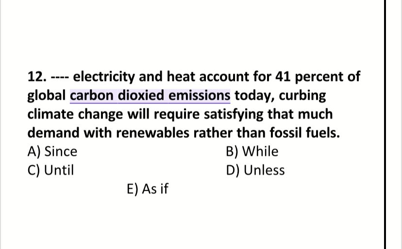 ---- electricity and heat account for 41 percent of global carbon dioxied emissions today, curbing