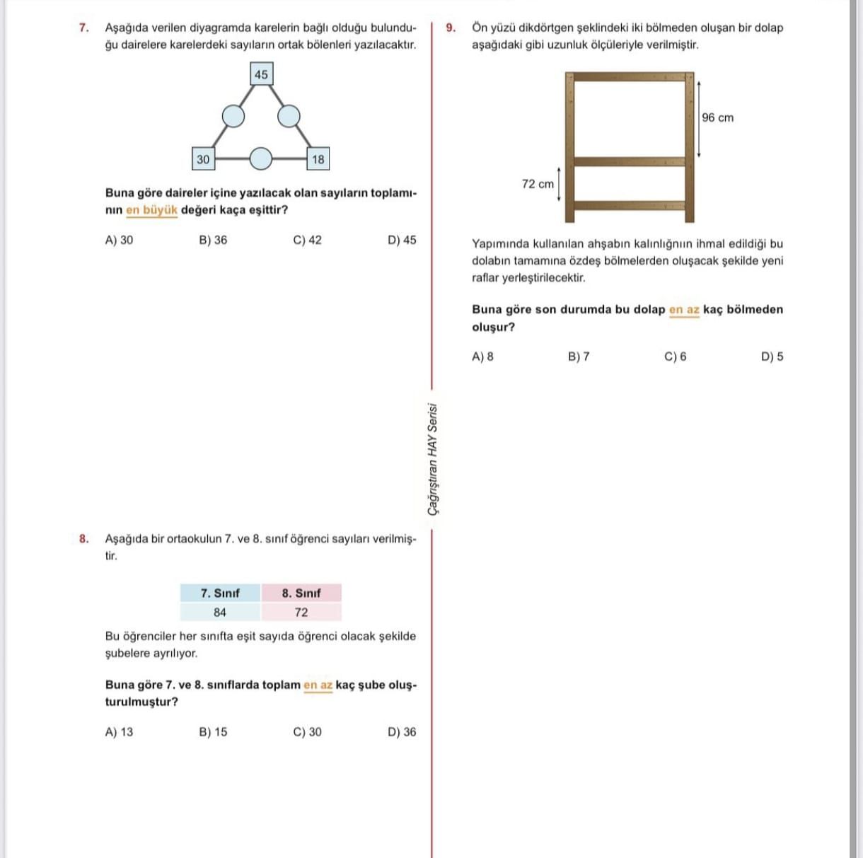 Matematik (8. Sınıf)