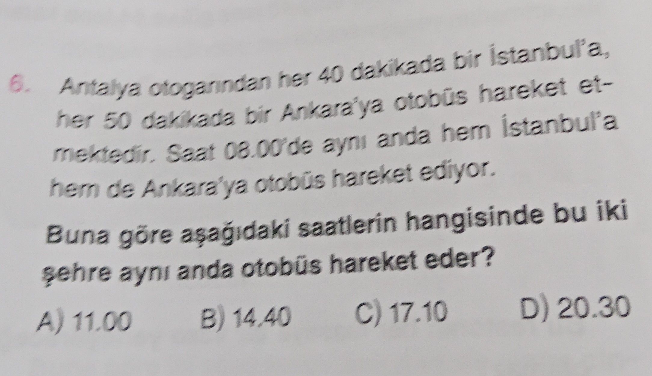 Antalya otogarından her 40 dakikada bir İstanbul'a, her 50 dakikada bir Ankara'ya otobüs hareket
