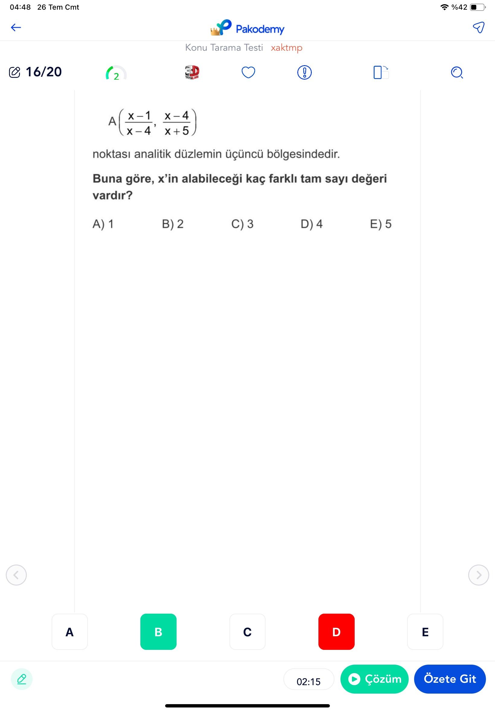Matematik (Mezun)