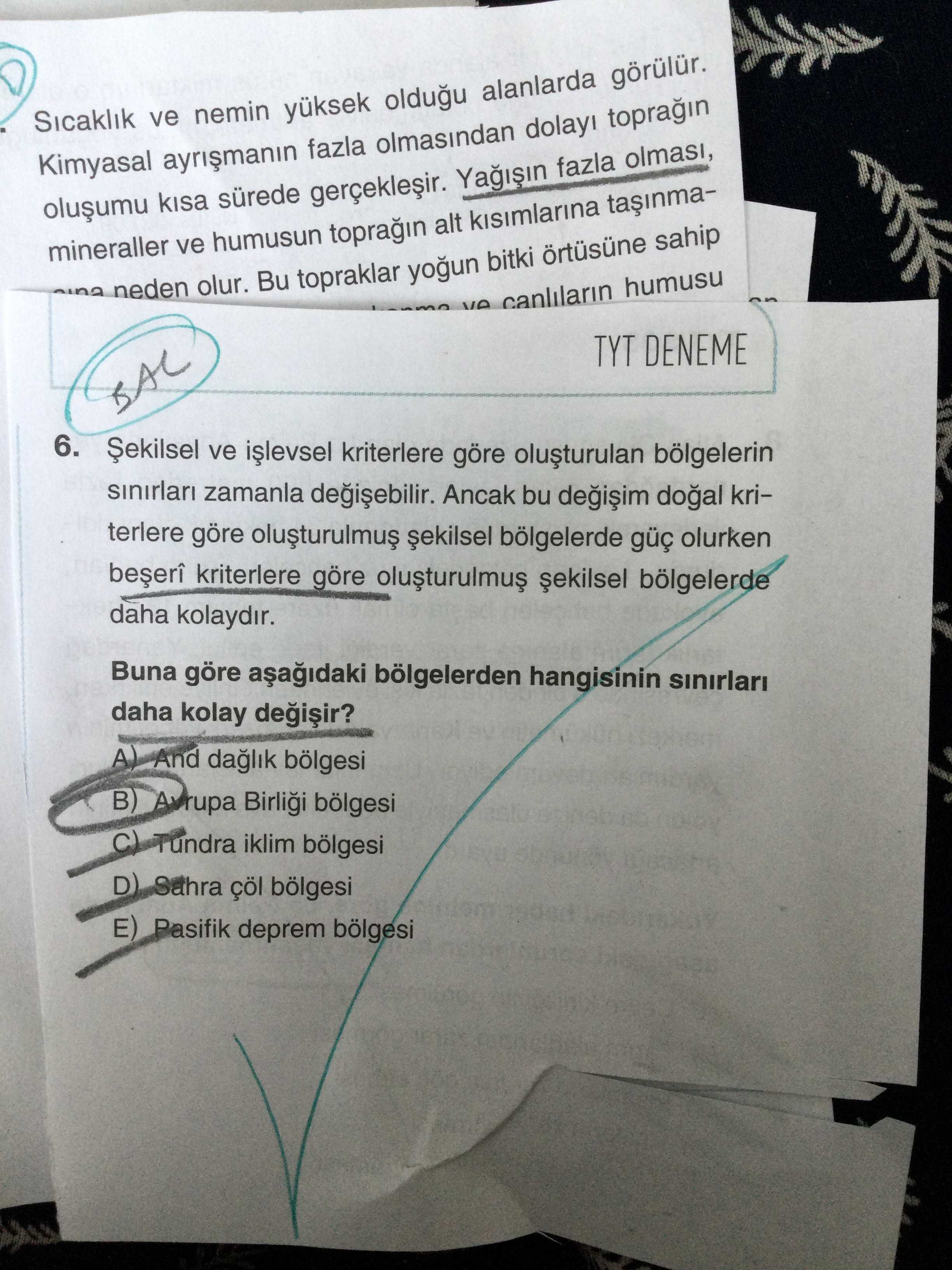Şekilsel ve işlevsel kriterlere göre oluşturulan bölgelerin sınırları zamanla değişebilir. Ancak bu