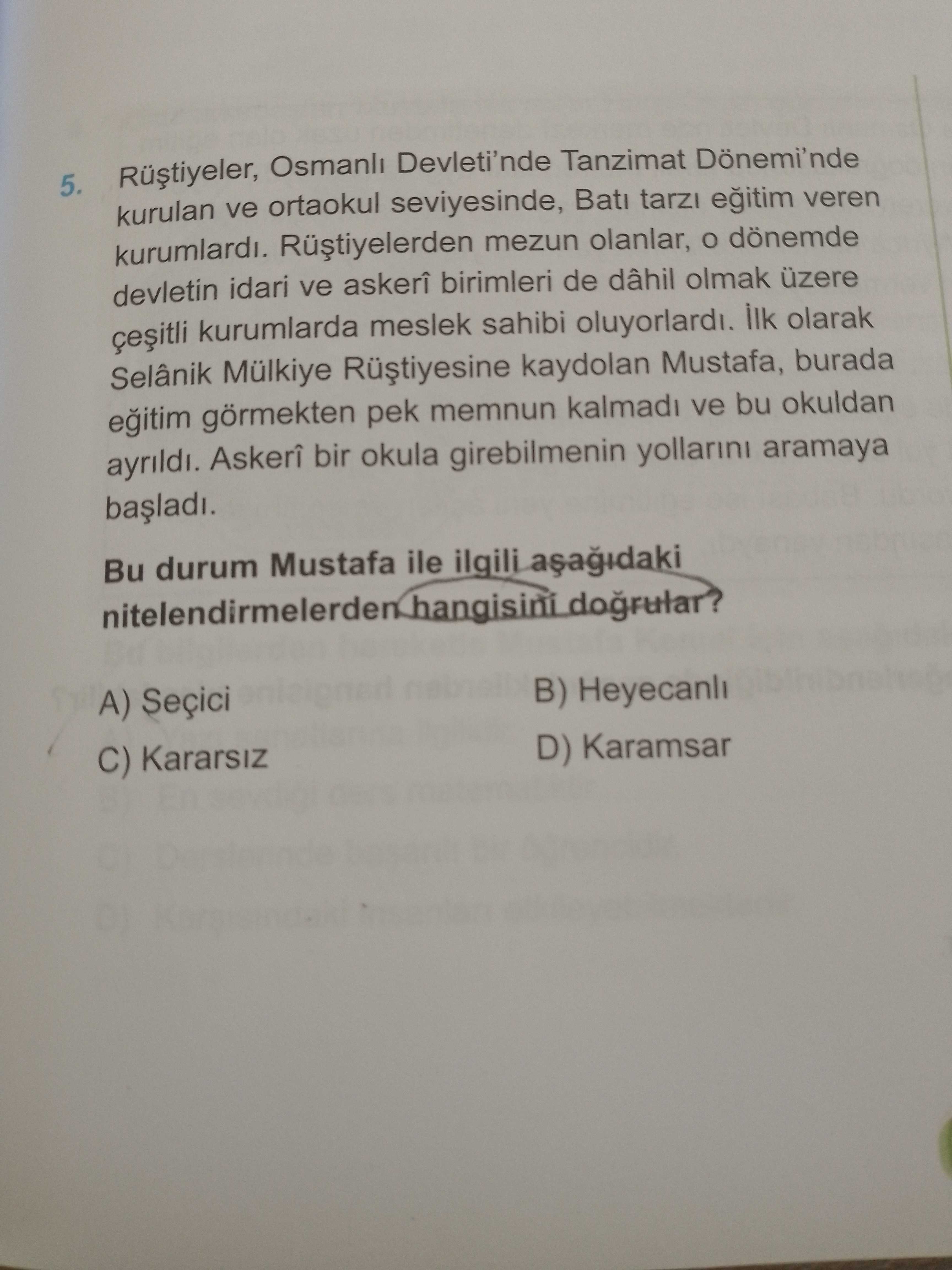 Rüştiyeler, Osmanlı Devleti'nde Tanzimat Dönemi'nde kurulan ve ortaokul seviyesinde, Batı tarzı