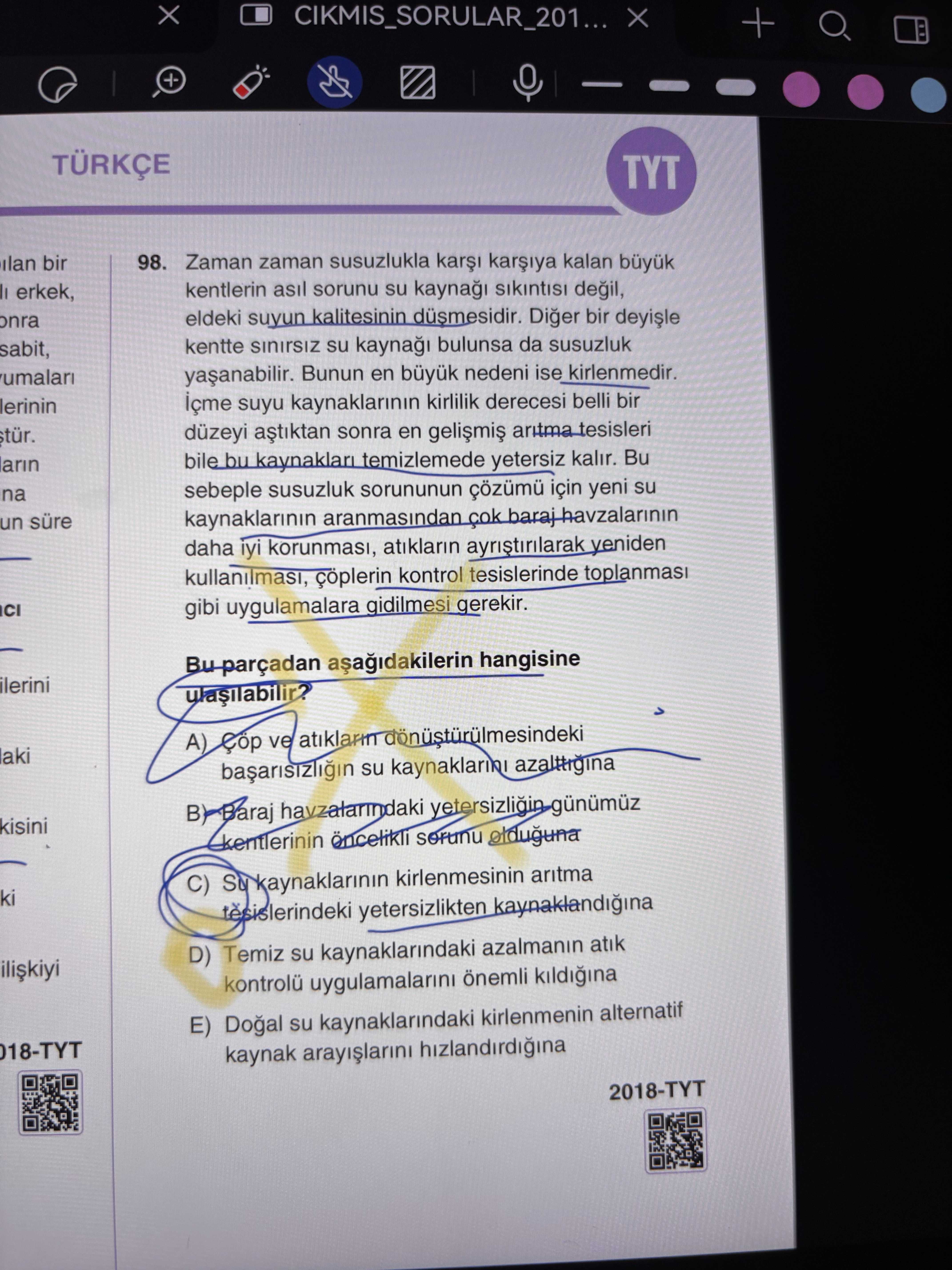 Zaman zaman susuzlukla karşı karşıya kalan büyük kentlerin asıl sorunu su kaynağı sıkıntısı değil
