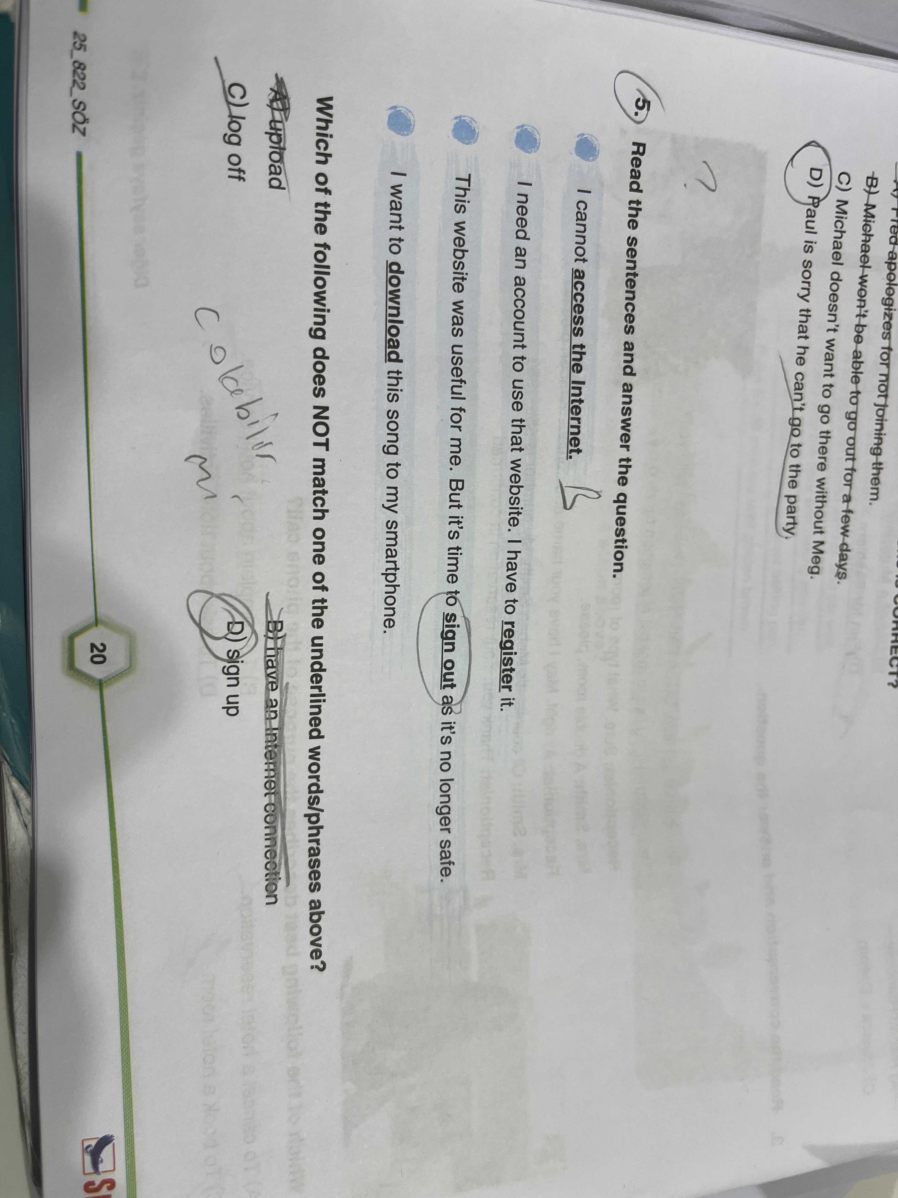 Read the sentences and answer the question. I. I want to download this song to my smartphone. II