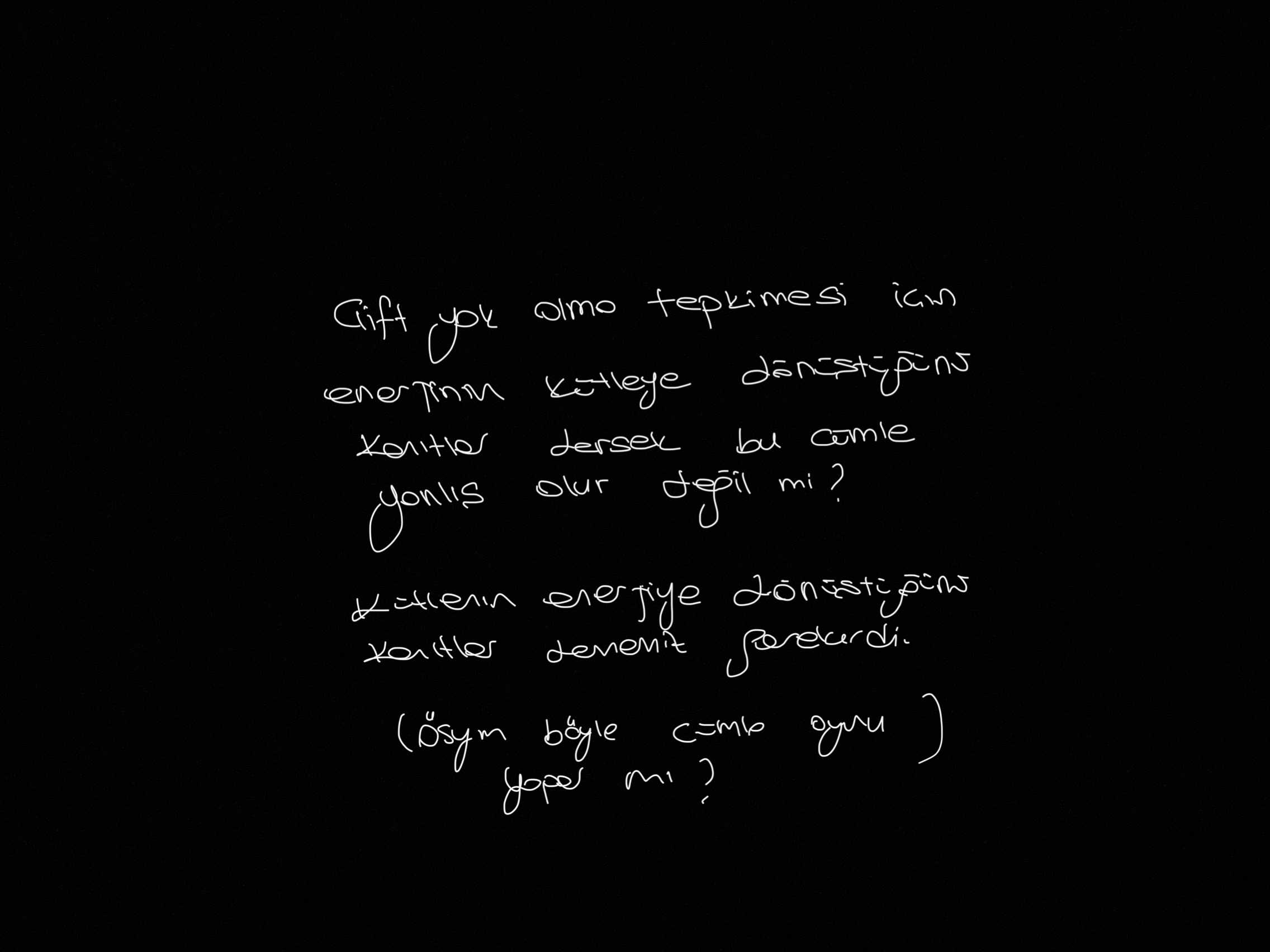 Çift yok olma tepkimesi için enerjinin kütleye dönüştüğünü kanıtlar dersek bu cümle yanlış olur