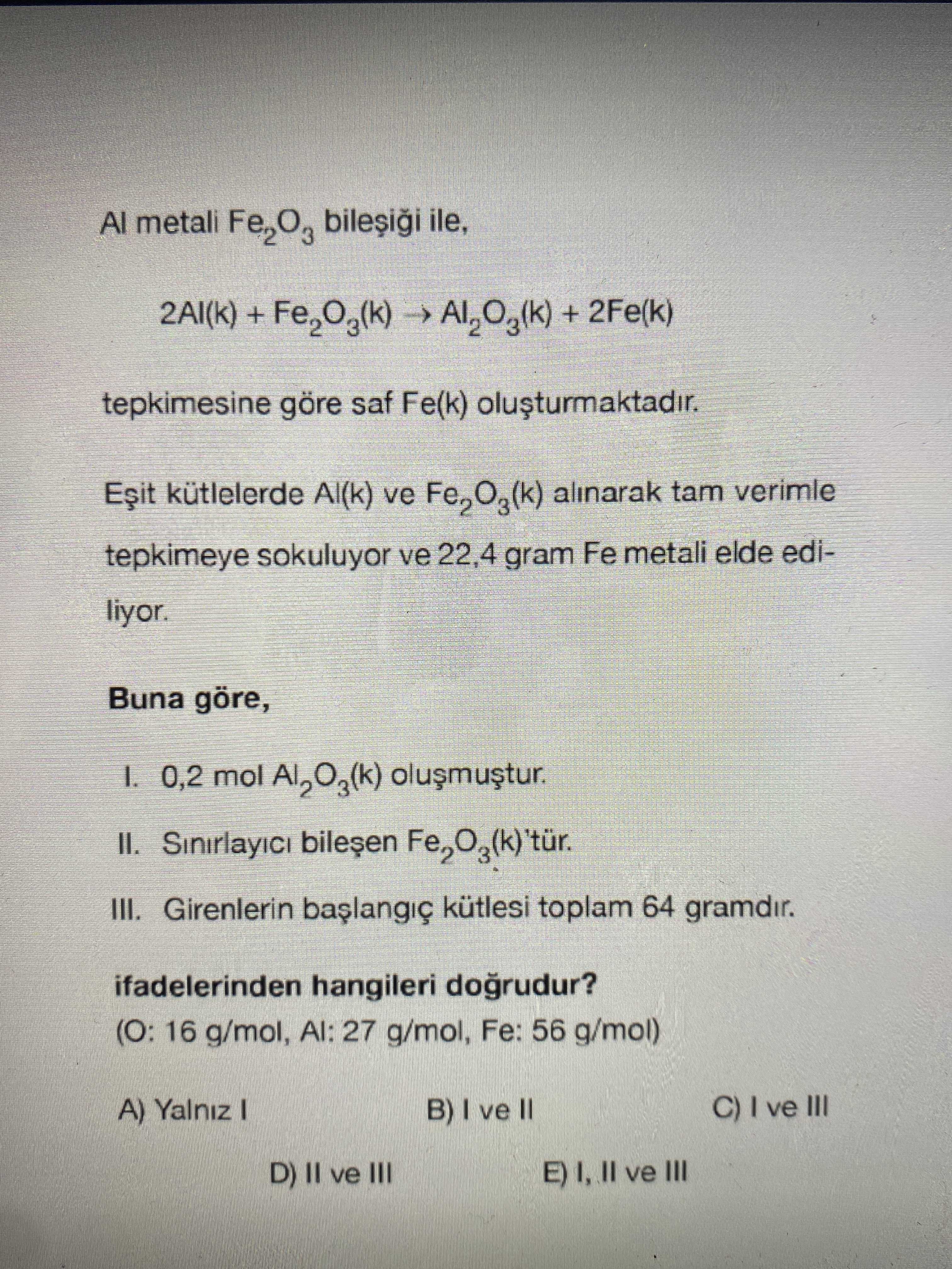 Kimya (12. Sınıf)