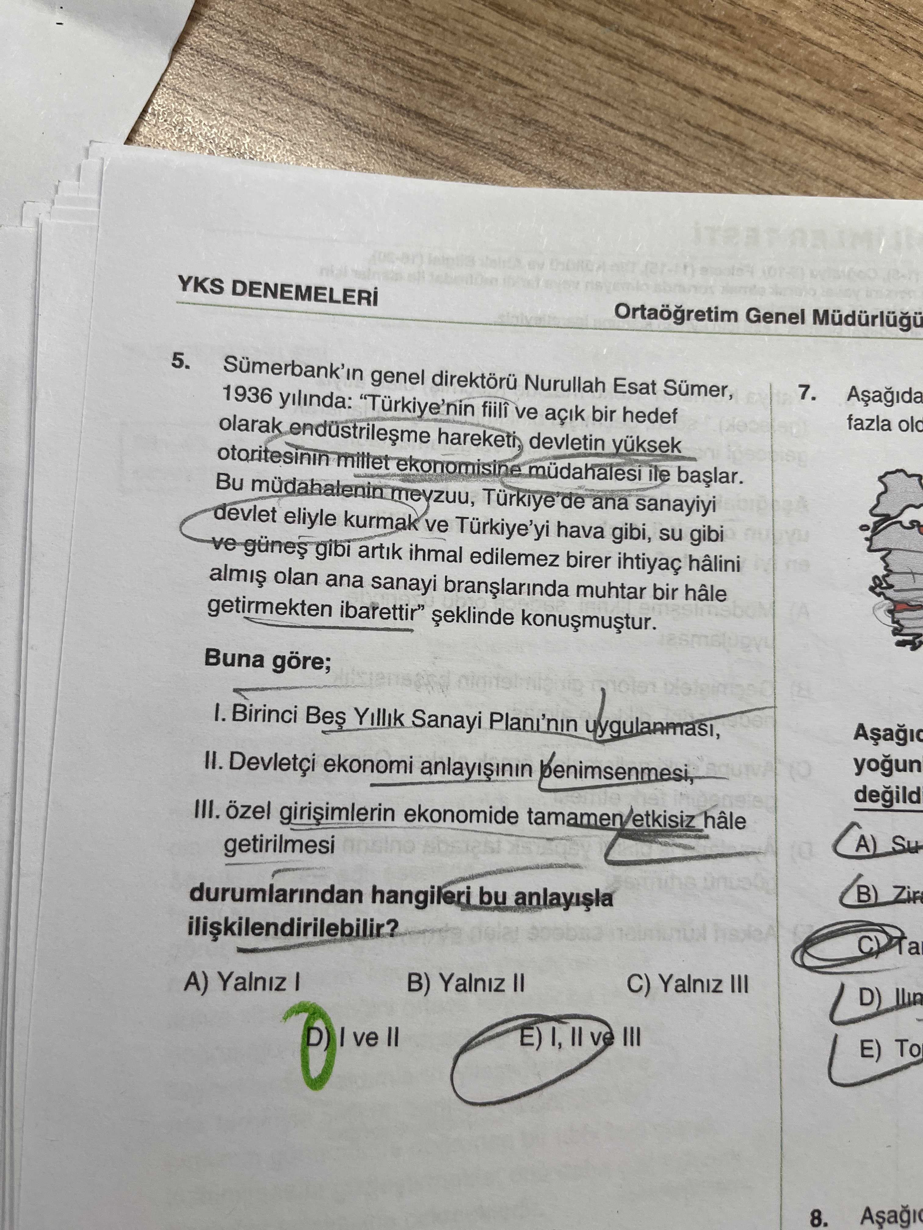 Sümerbank'ın genel direktörü Nurullah Esat Sümer, 1936 yılında: "Türkiye'nin fiilî ve açık bir hedef