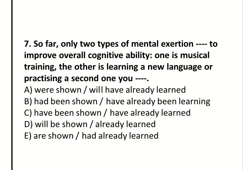 So far, only two types of mental exertion ---- to improve overall cognitive ability: one is musical