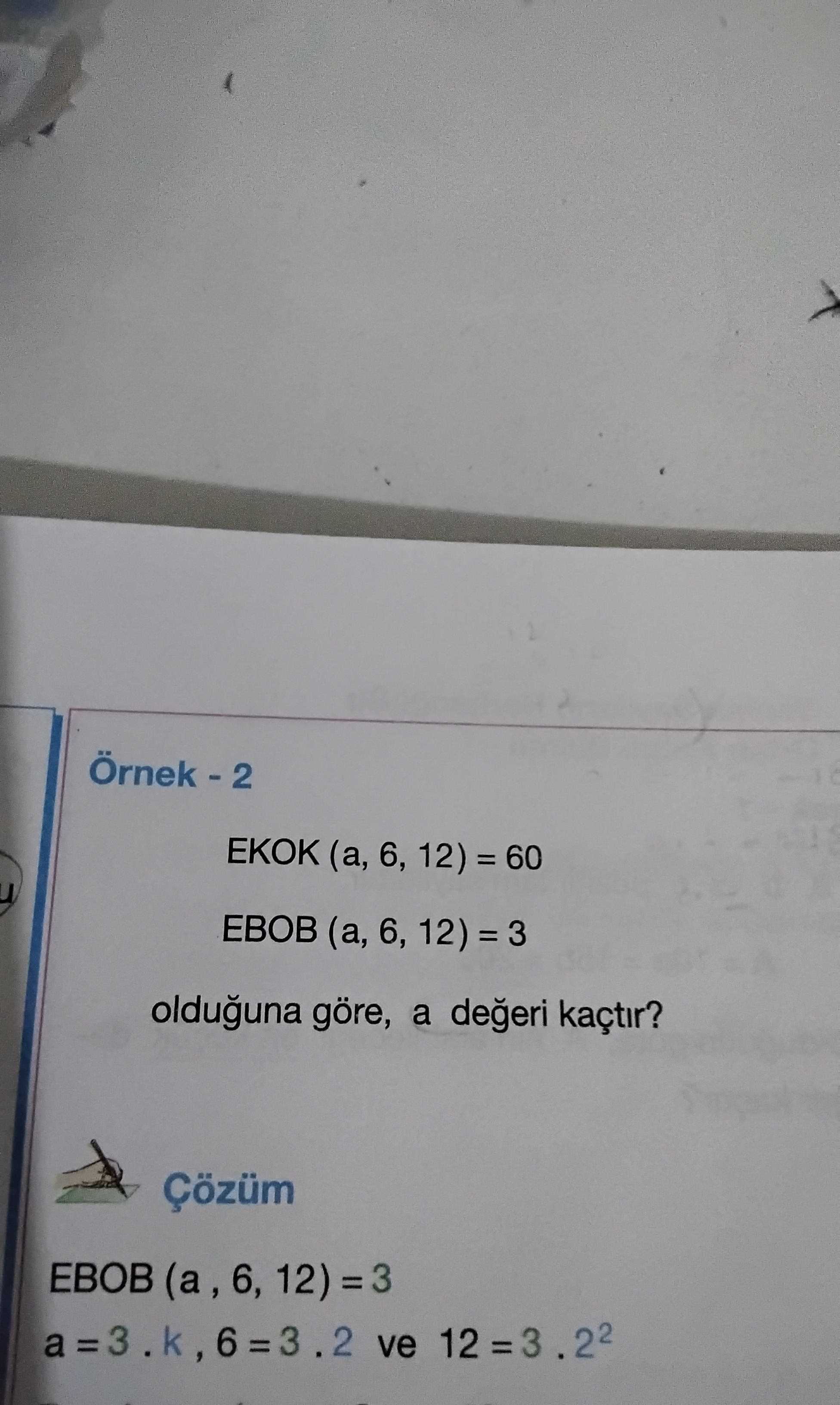 ЕКОК 6, 12) = 60 ЕВОВ 6, 12) = 3 olduguna göre, a degeri kaçtir. Çözüm ЕВОВ 6, 12) =3 a ve ЕКОК 6, 12) = 60 ЕВОВ 6, 12) = 3 olduguna göre, a degeri kaçtir. Çözüm ЕВОВ 6, 12) =3 a ve. ?? Model.Question.title