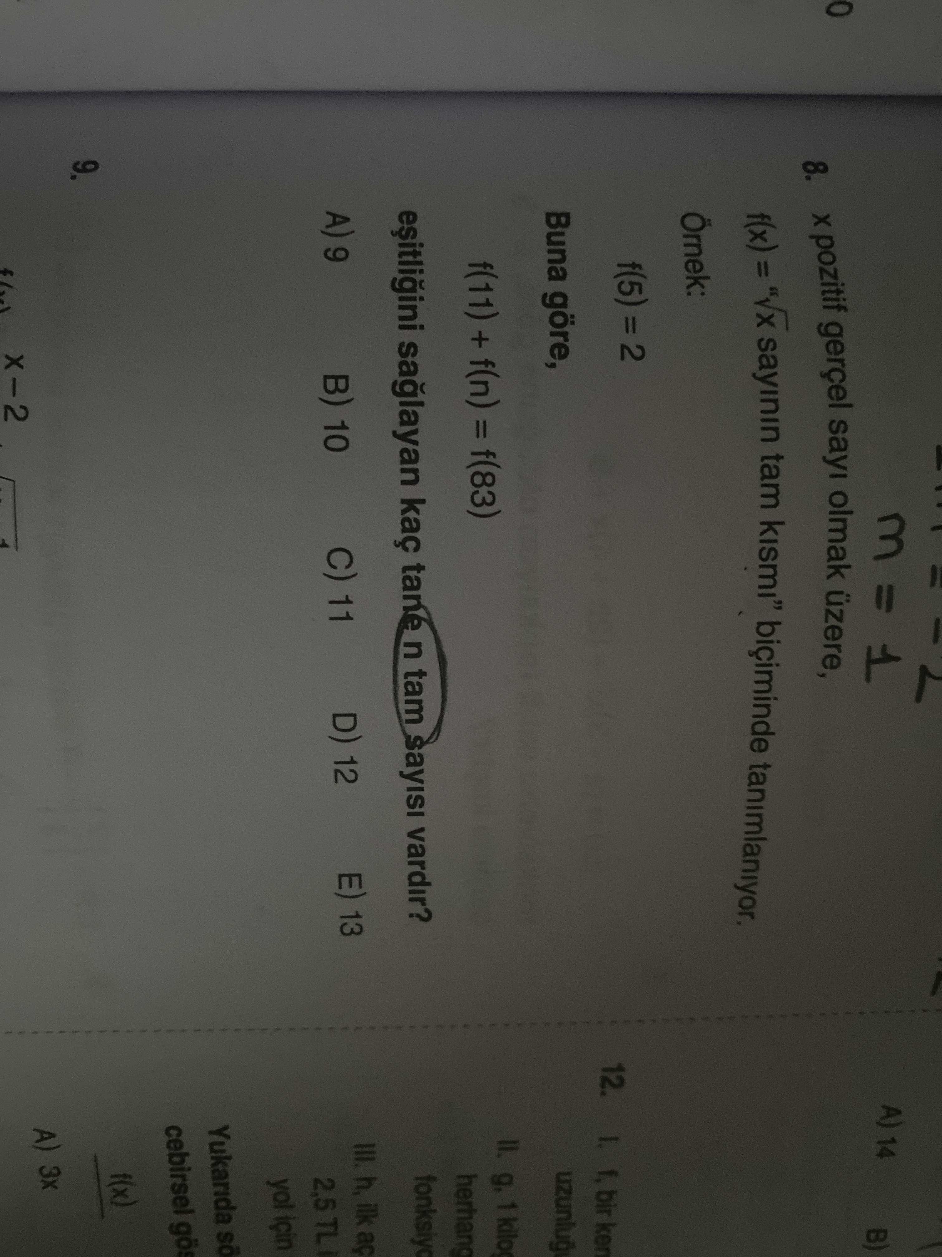 Matematik (11. Sınıf)