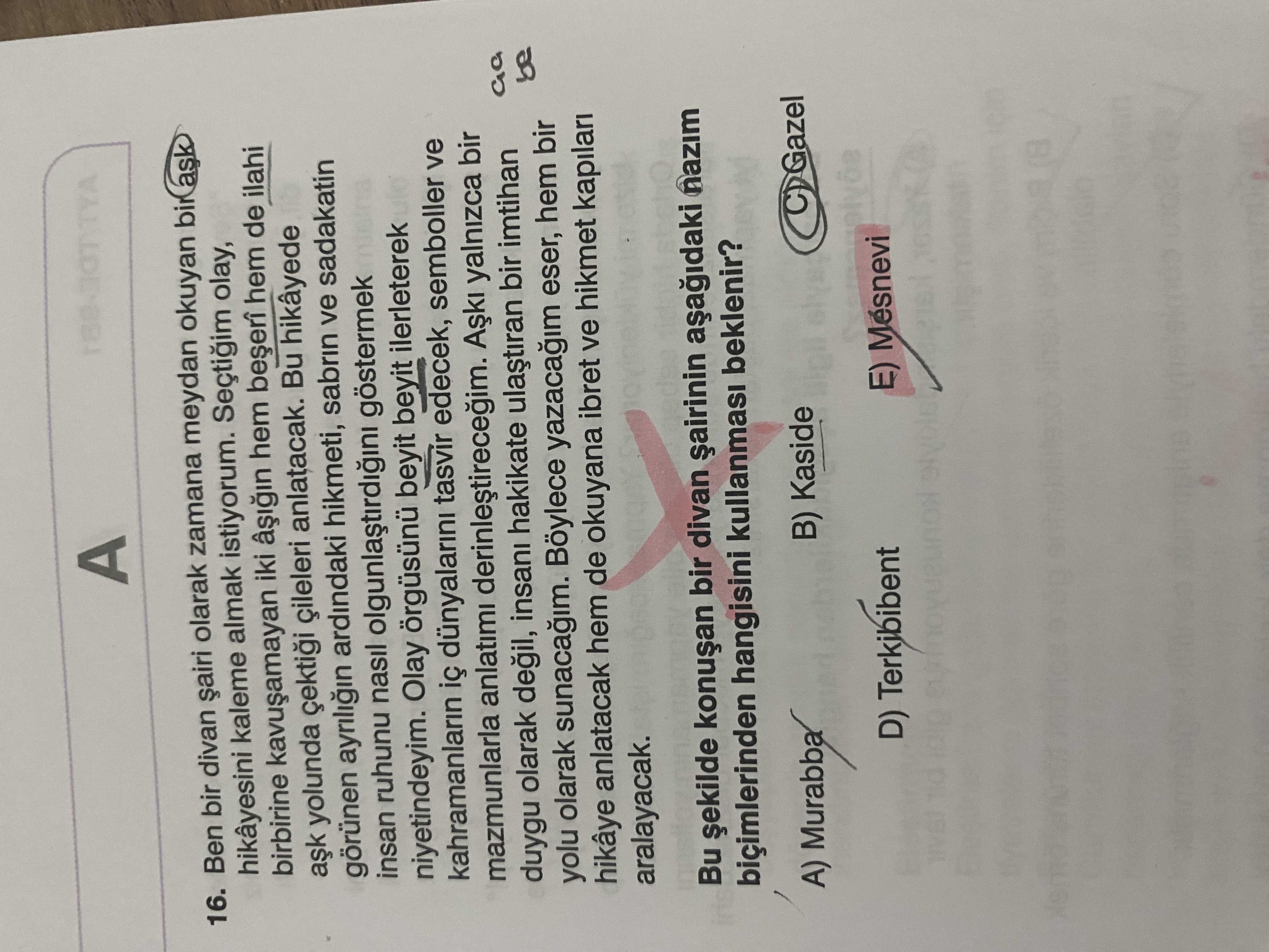 Ben bir divan şairi olarak zamana meydan okuyan bir aşk hikâyesini kaleme almak istiyorum. Seçtiğim