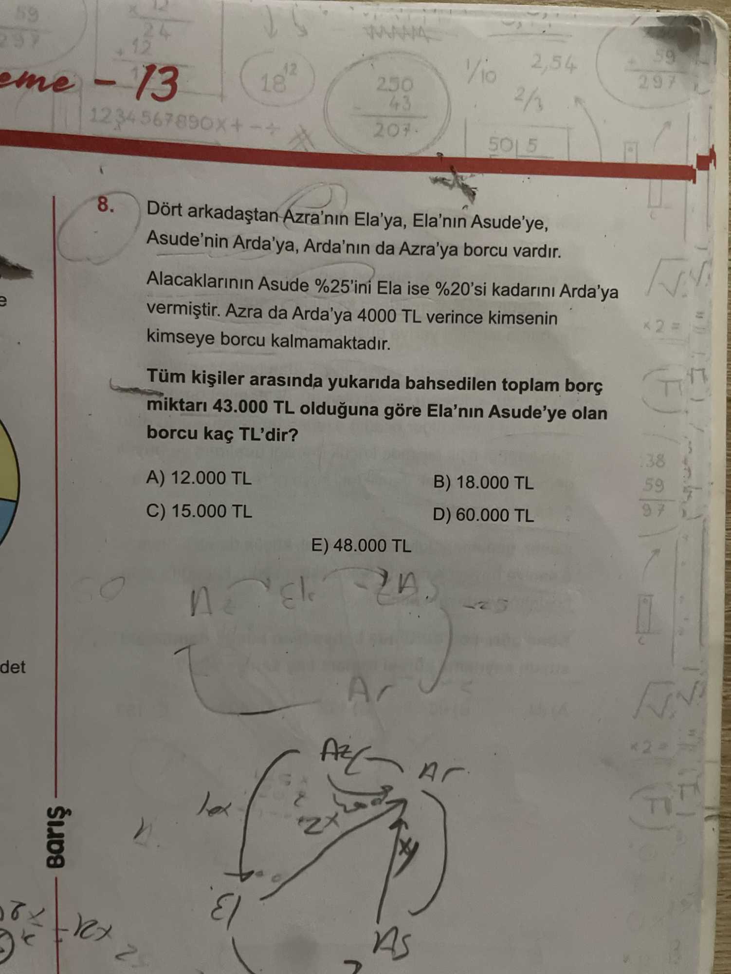 Dört arkadaştan Azra'nın Ela'ya, Ela'nın Asude'ye, Asude'nin Arda'ya, Arda'nın da Azra'ya borcu