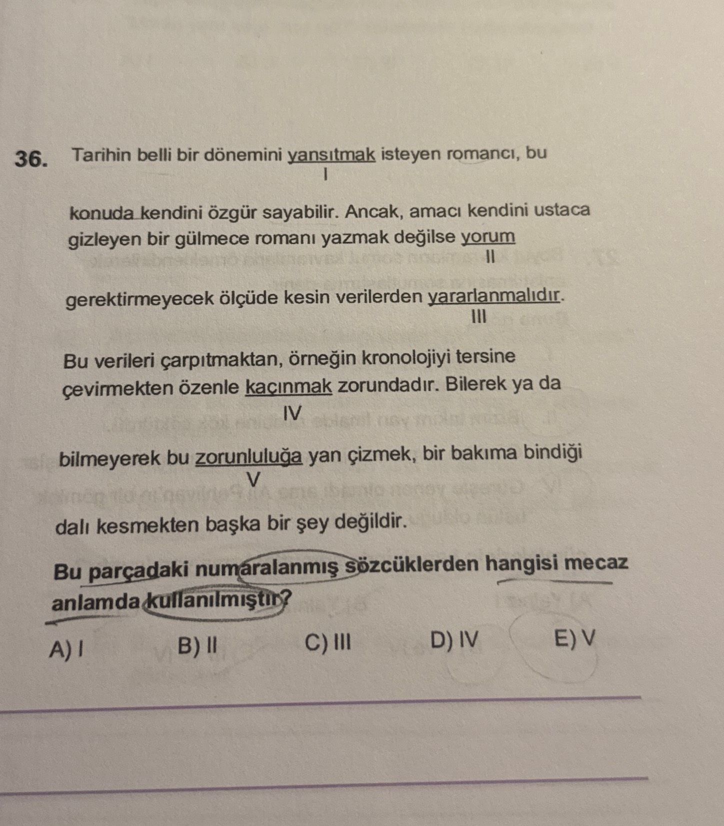 Tarihin belli bir dönemini yansıtmak isteyen romancı, bu I konuda kendini özgür sayabilir. Ancak