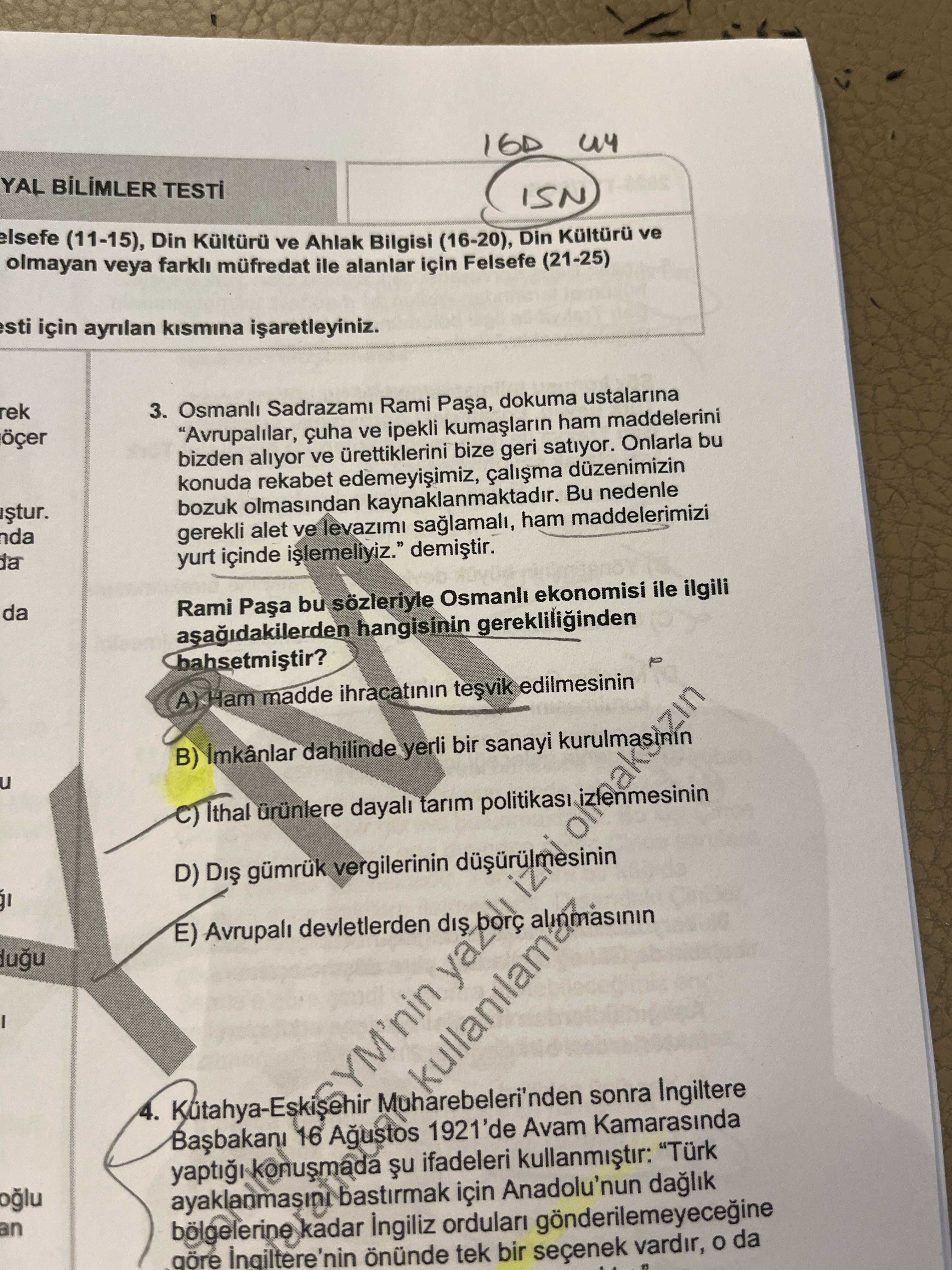 Osmanlı Sadrazamı Rami Paşa, dokuma ustalarına "Avrupalılar, çuha ve ipekli kumaşların ham