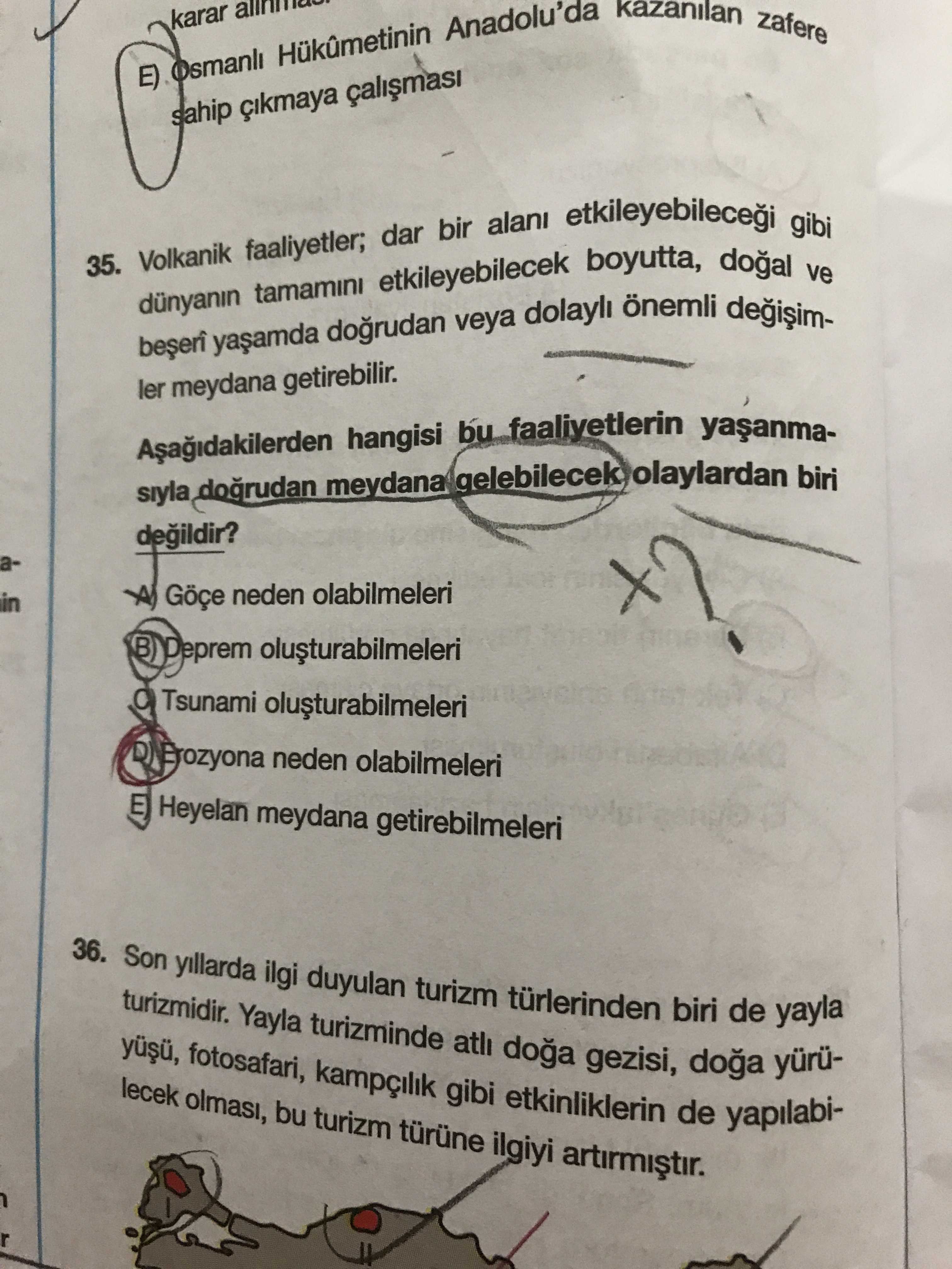 Volkanik faaliyetler; dar bir alanı etkileyebileceği gibi dünyanın tamamını etkileyebilecek boyutta