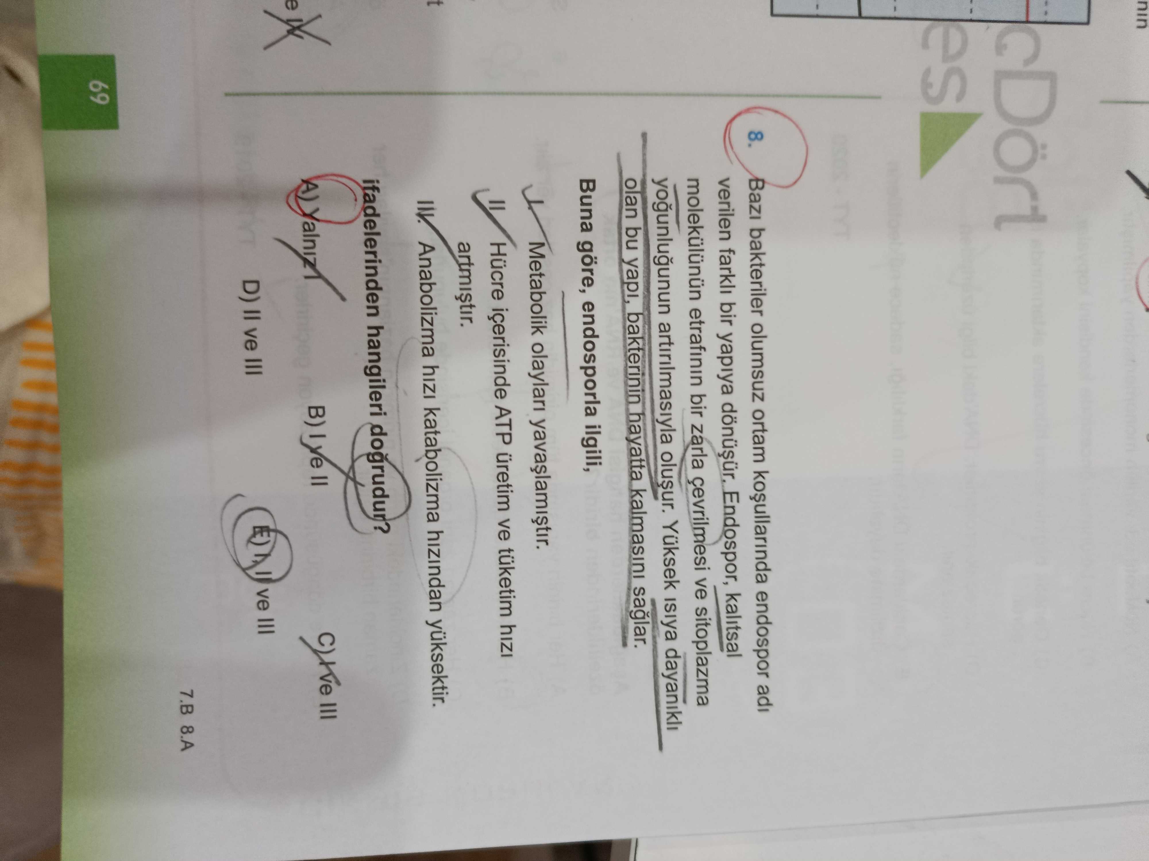 Bazı bakteriler olumsuz ortam koşullarında endospor adı verilen farklı bir yapıya dönüşür. Endospor