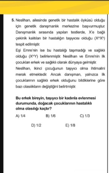 Neslihan, ailesinde genetik bir hastalık öyküsü olduğu için genetik danışmanlık merkezine
